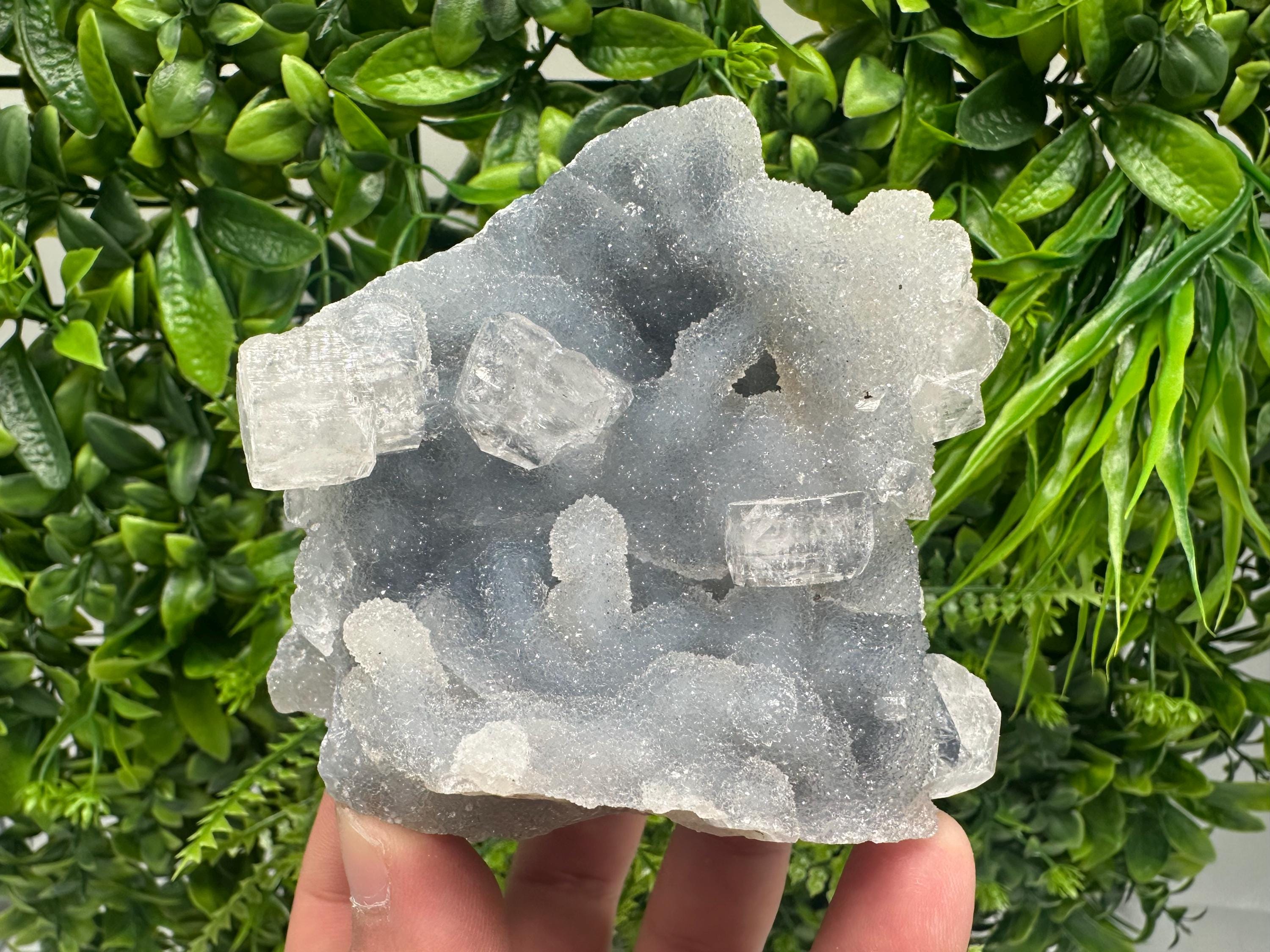 STUNNING Transparent Apophyllite on Chalcedony,natural, collection minerals specimen,India Minerals,Crystal, Stone Mineral Specimens India