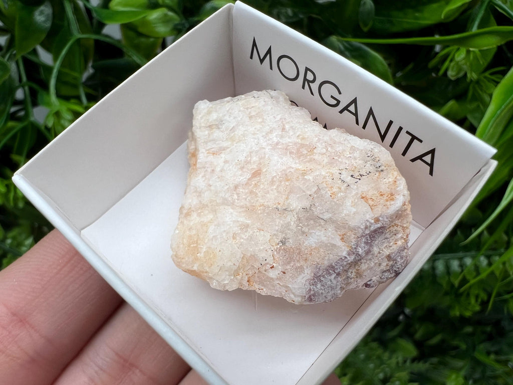 Raw Morganite Mineral Specimen, Mozambique Crystal, Home Decor