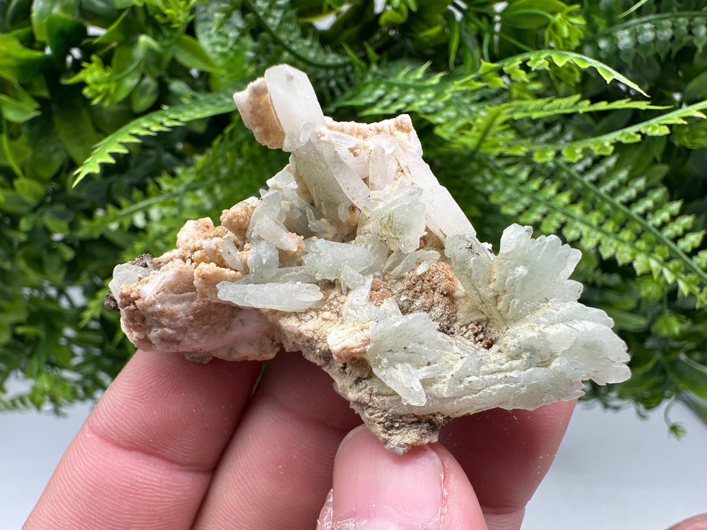 Stunning Quartz whit Chlorite on Rhodochrosite covered whit siderite natural minerals souvenir crystal home decor stone 9th September mine