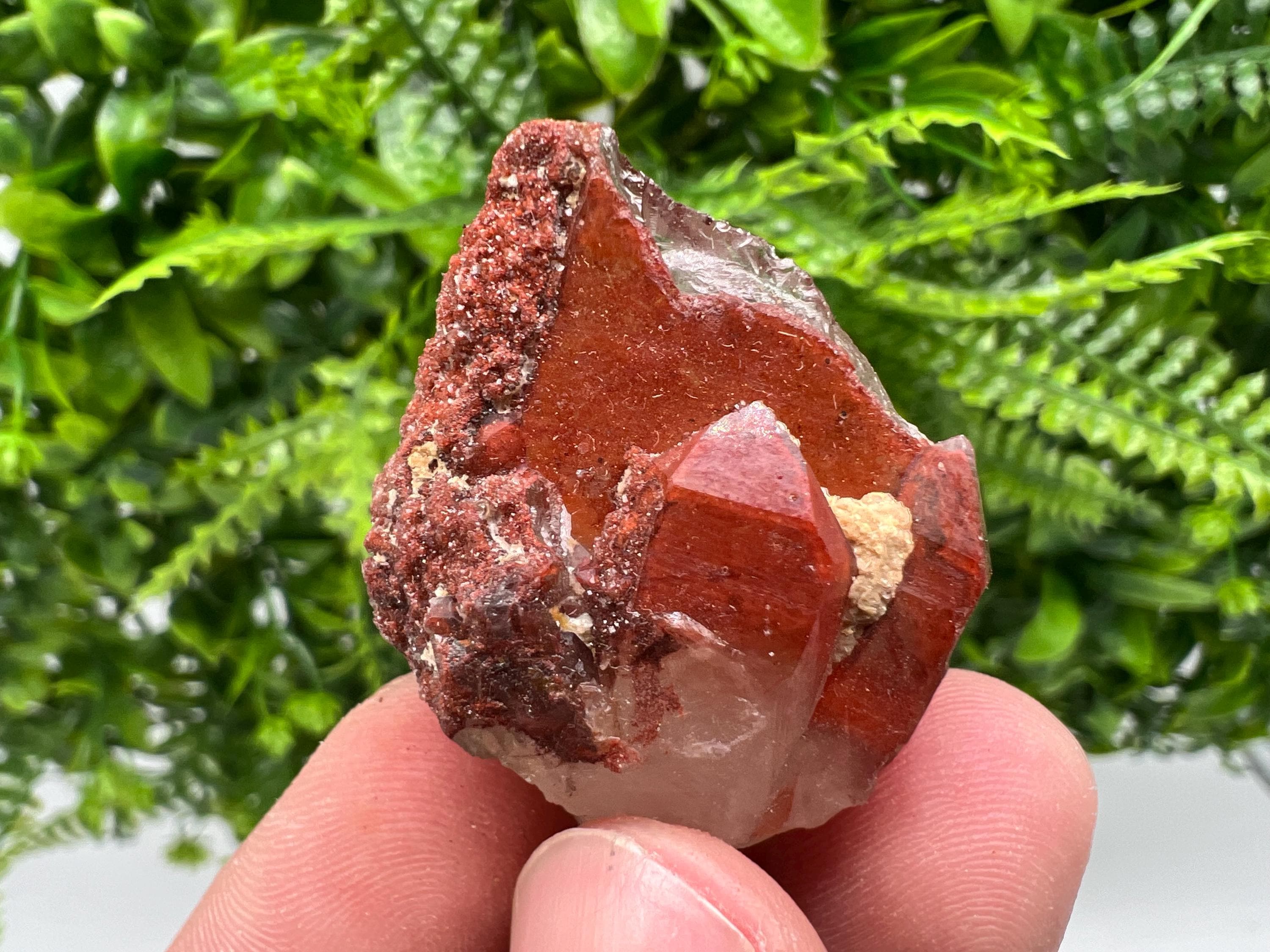 Stunning Red,Hematite Quartz,phantoms Red Quartz from Morocco,natural mineral specimen,collection crystal,collected Quartz,rare red Quartz