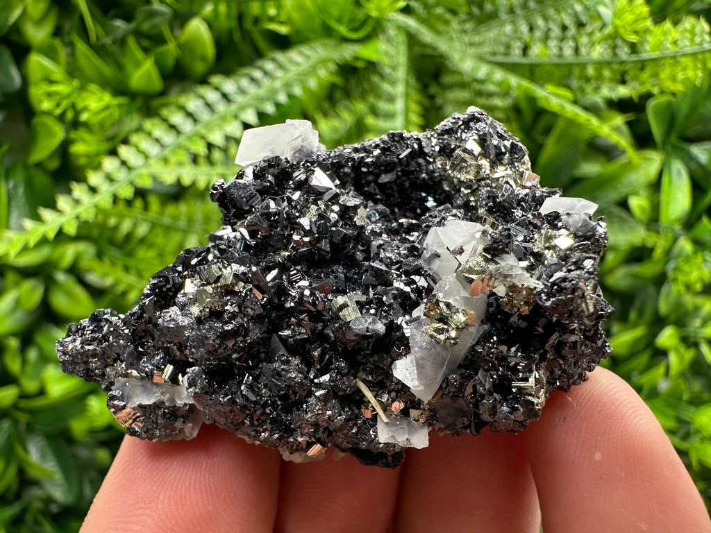 Pyrite Sphalerite Quartz Calcite Specimen: Borieva Mine Mineral Decor