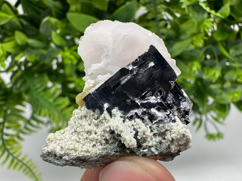 Galena, Calcite, Quartz, and Chlorite Specimen: Borieva Mine Mineral Collection