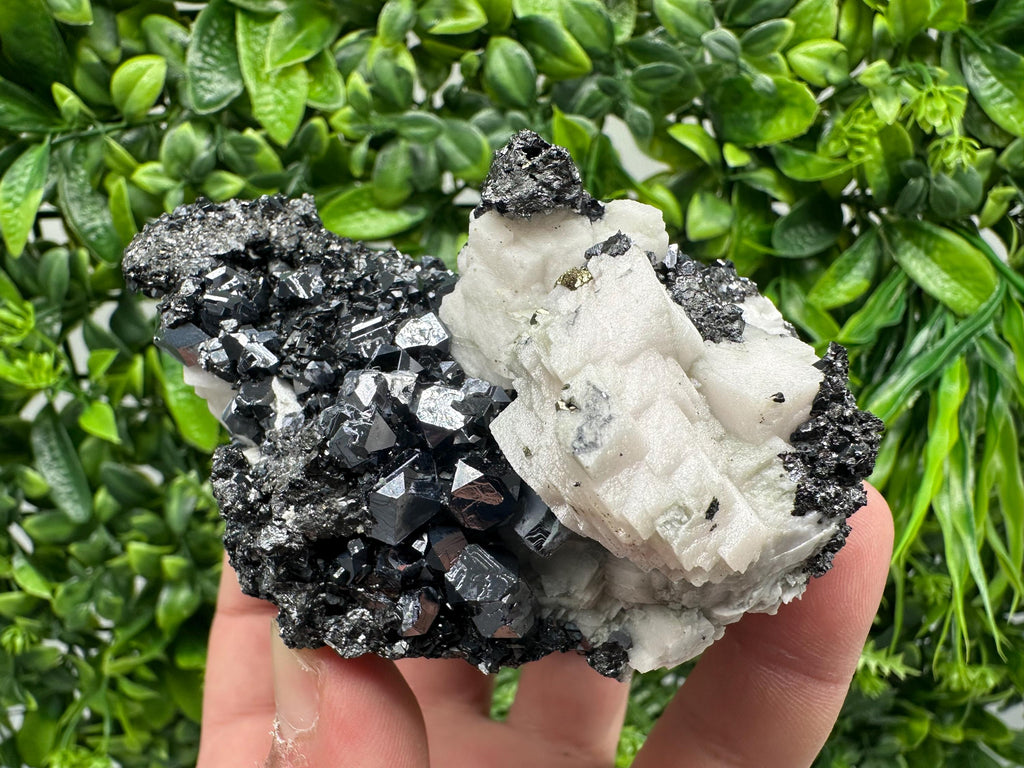 Galena Sphalerite Mineral Specimen: Calcite, Borieva Mine