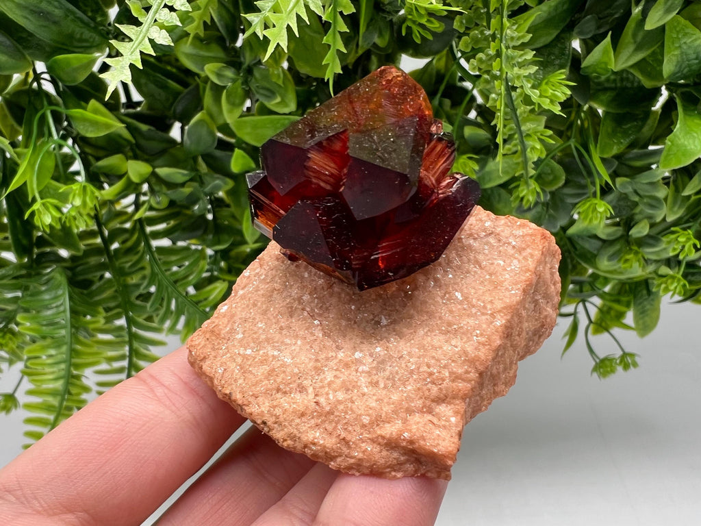 Orange-Brown Arcanite Mineral Specimen, Santa Ana Tin Mine