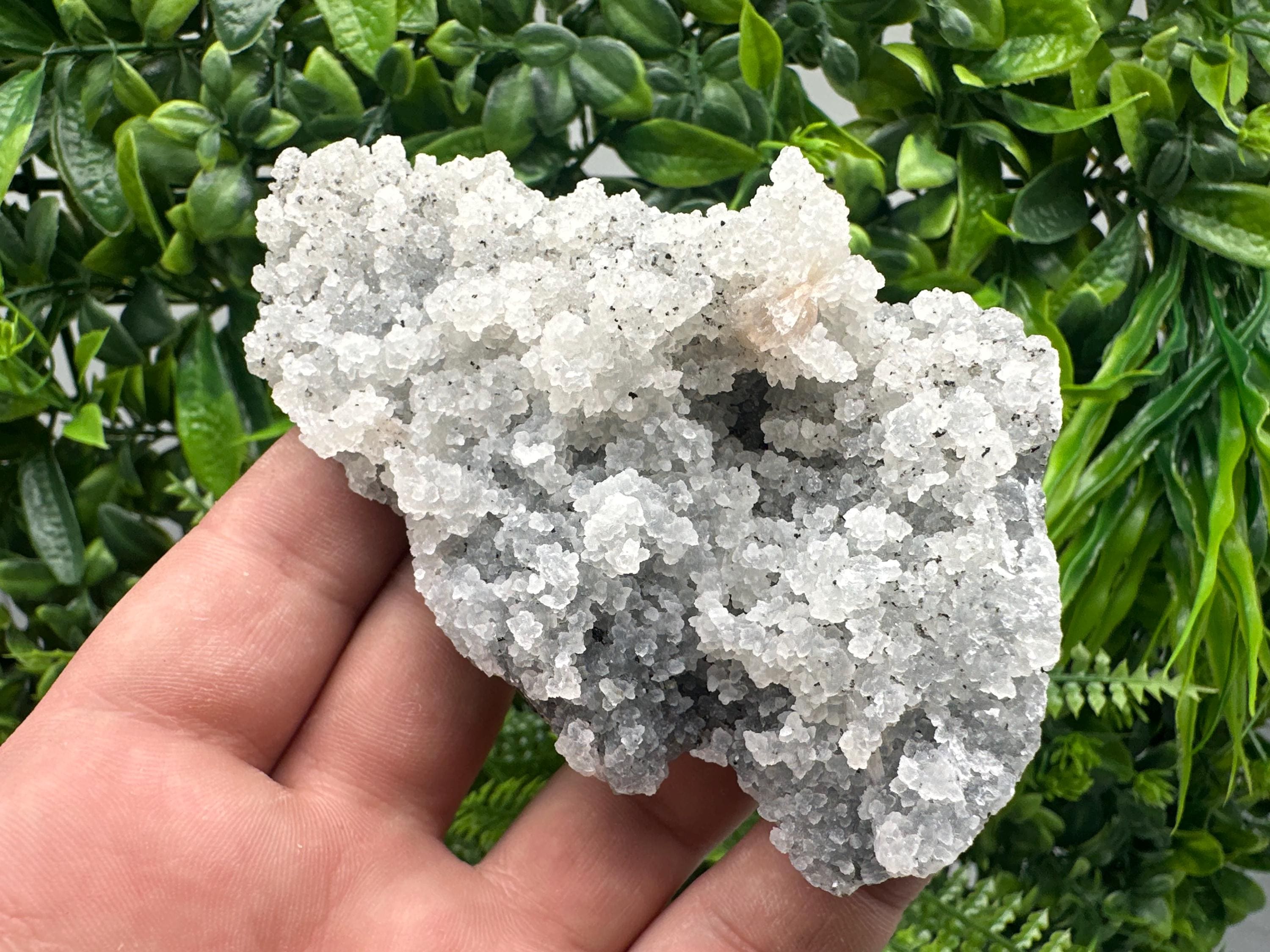 Natural Chalcedony Specimen: India Crystal Mineral, Home Decor