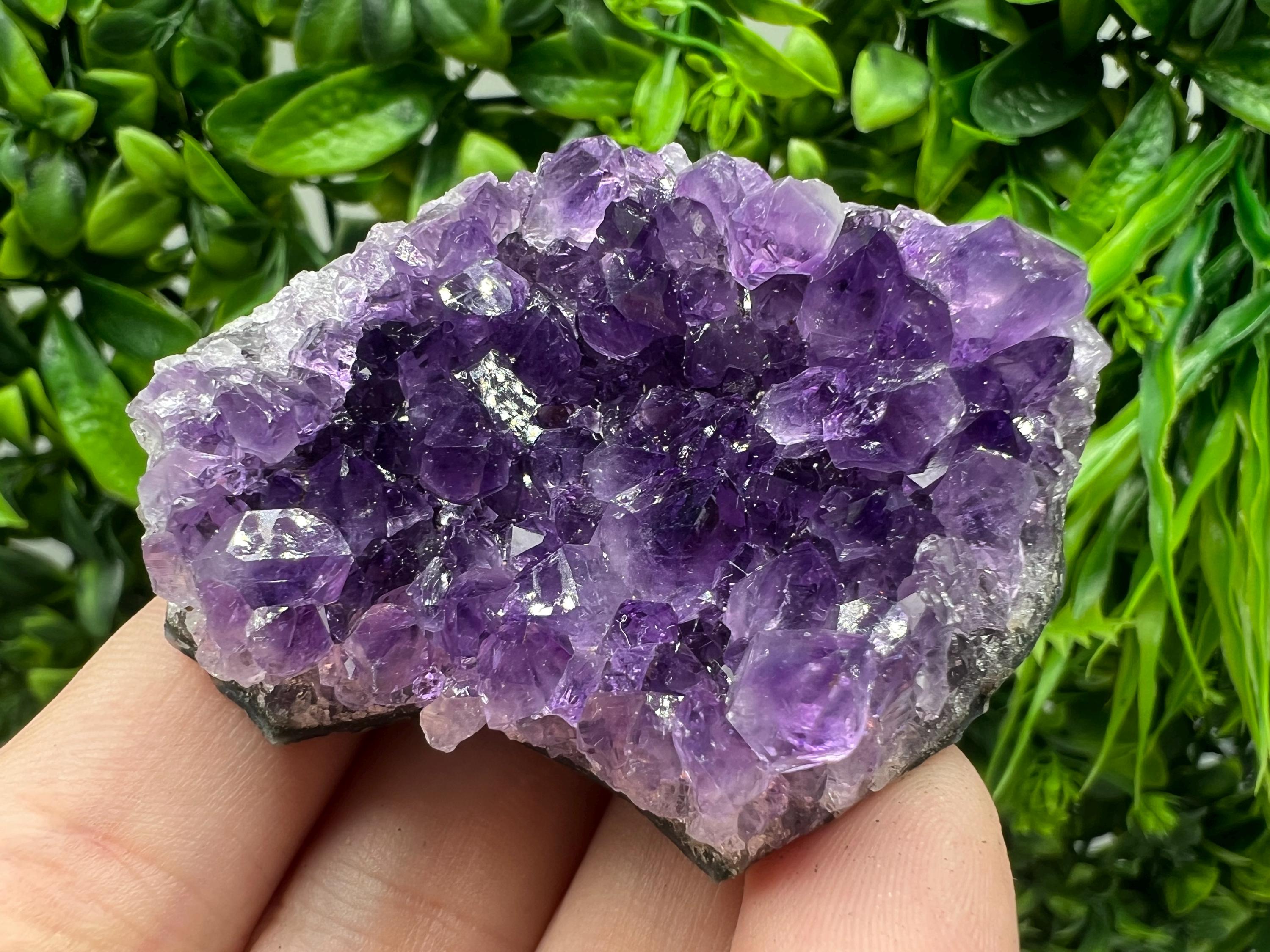 Uruguay Amethyst Crystal: Purple Quartz Phantom - Home Decor