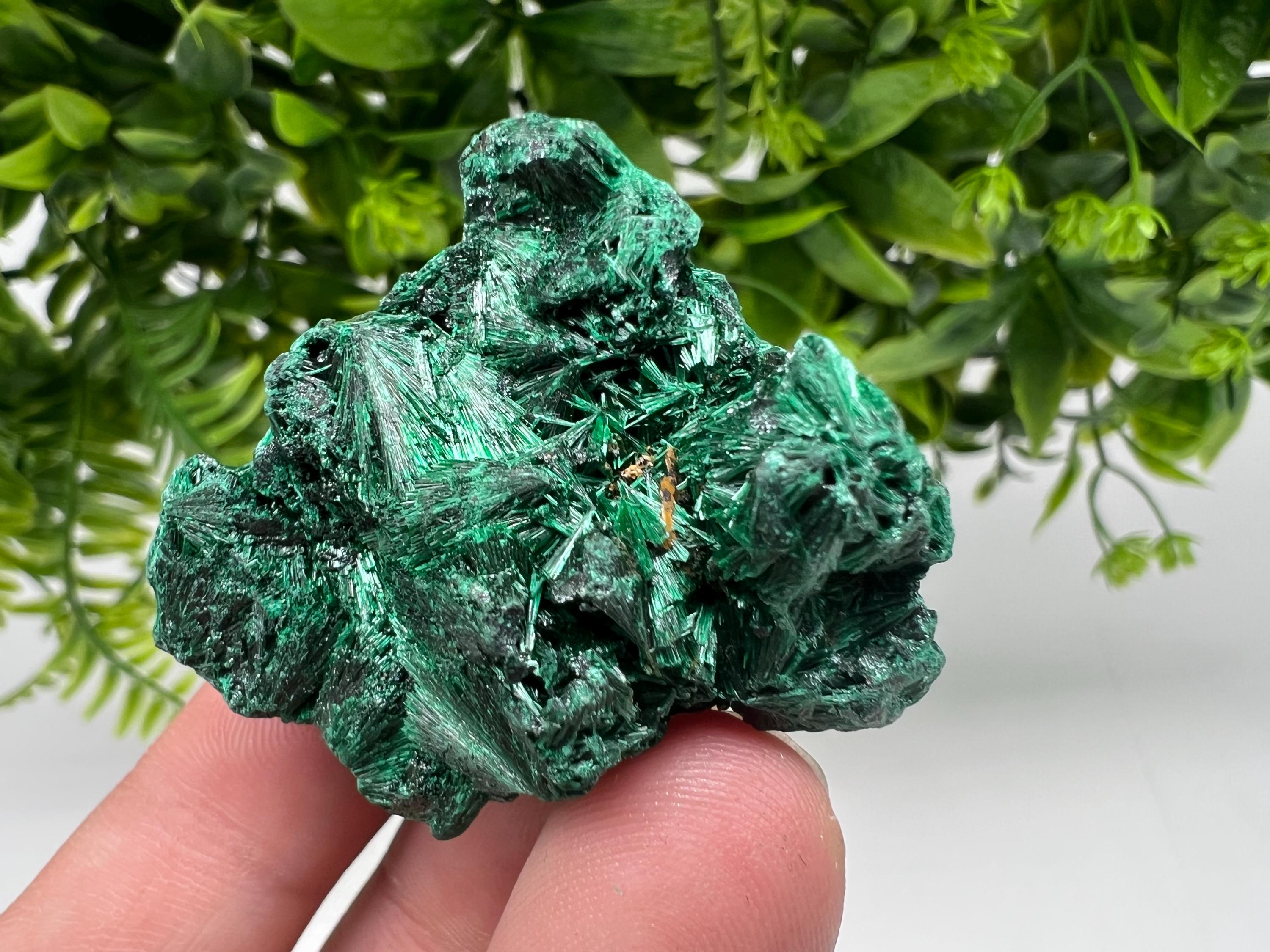 Green Polished Malachite Crystal, Congo Minerals, Chakra Stone