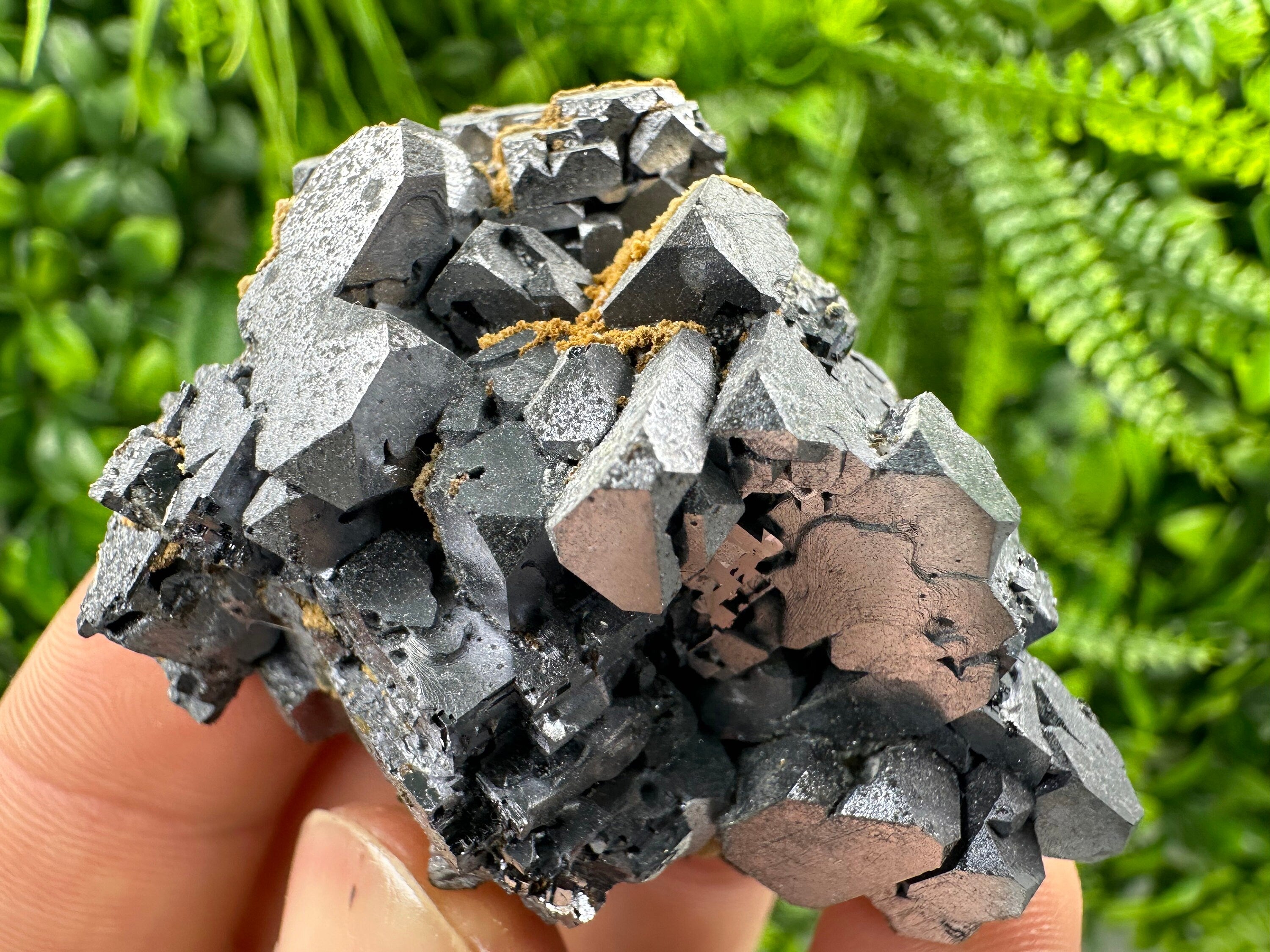 Rare Skeleton Galena Cluster: Natural Crystal Mineral Souvenir