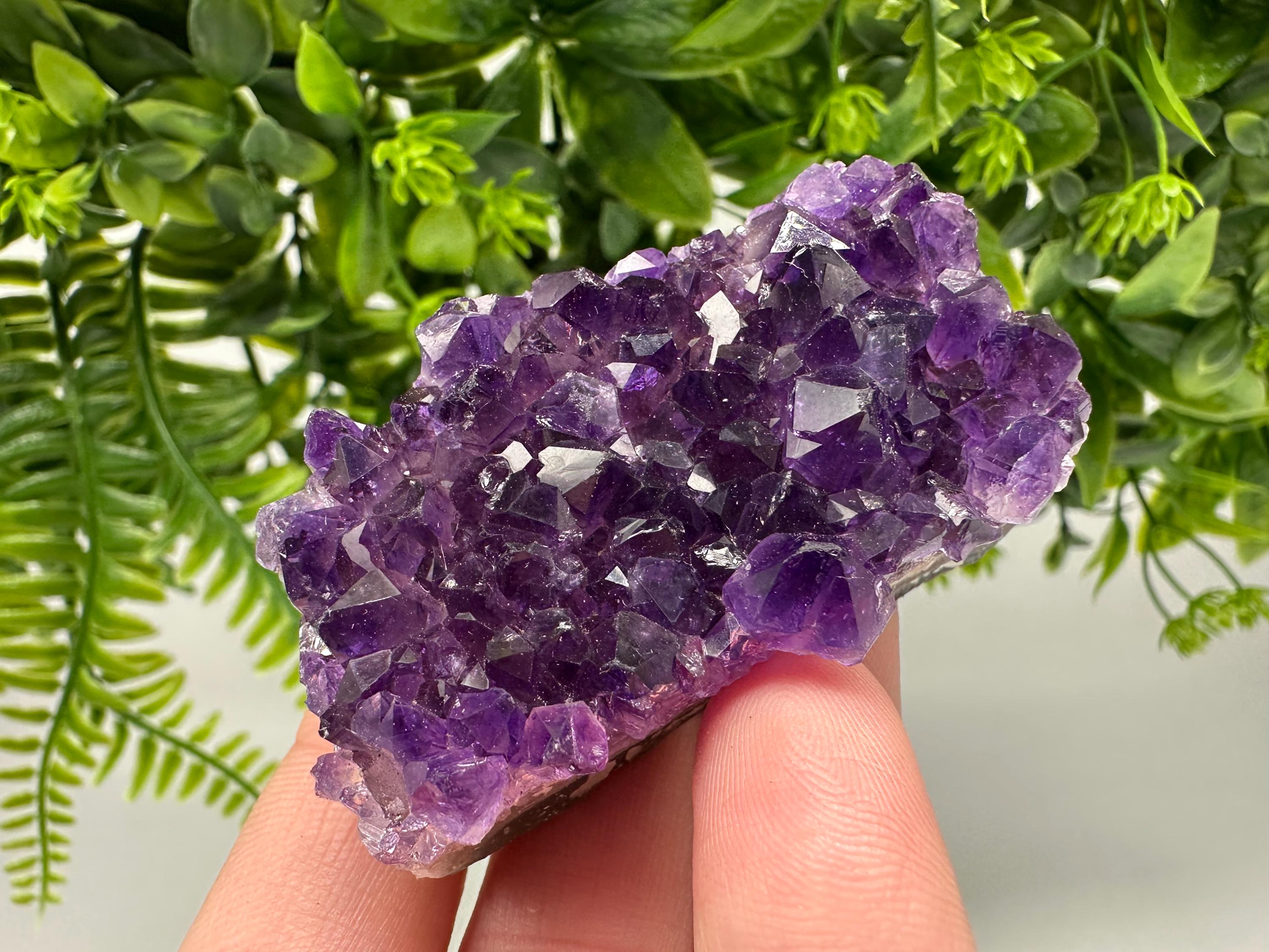 Uruguay Amethyst Crystal: Purple Quartz Home Decor, Energy Stone