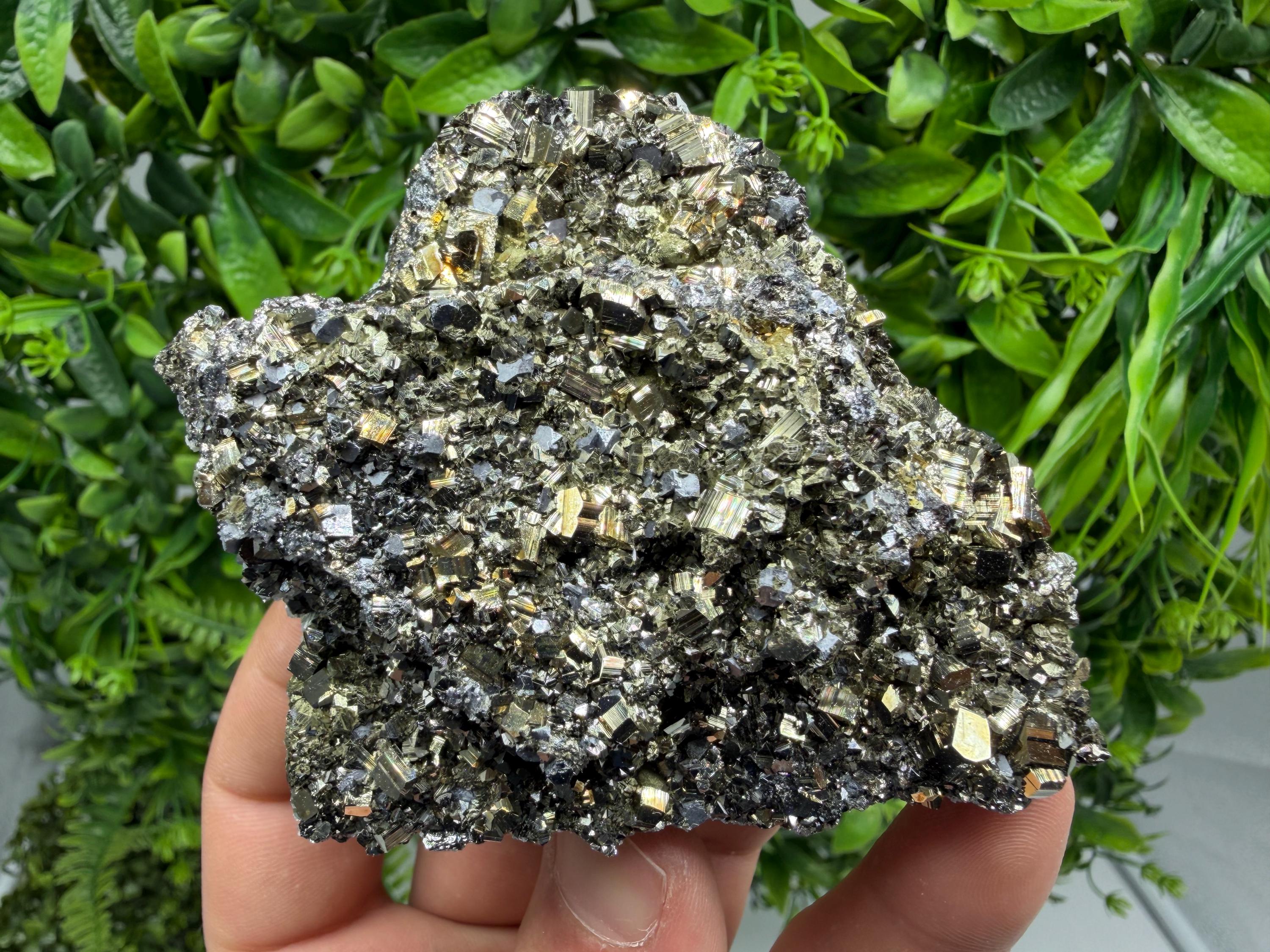 Pyrite Sphalerite Quartz  Mineral Specimen, Krushev dol Mine
