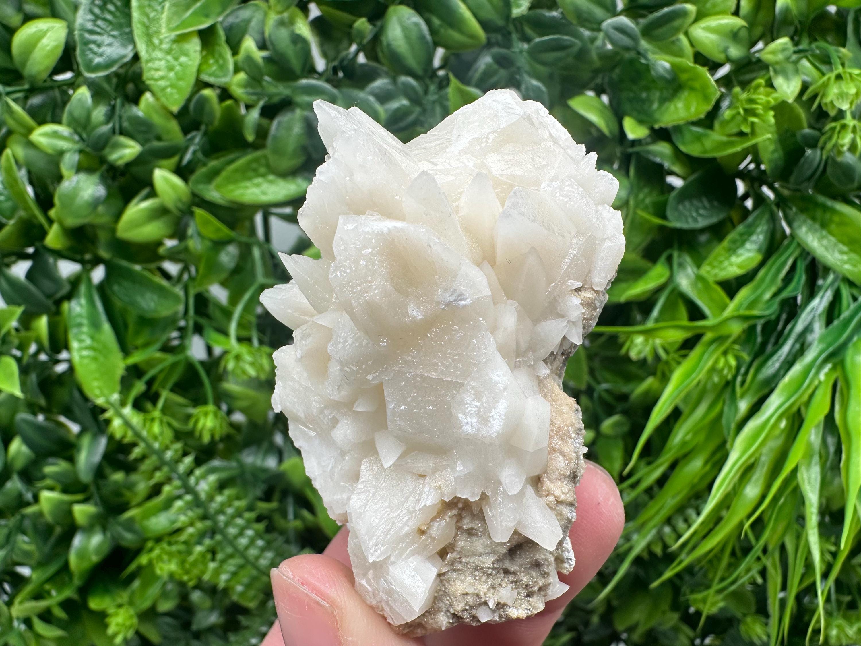 Calcite on Aragonite: Djurcovo Mine, Bulgaria Crystal