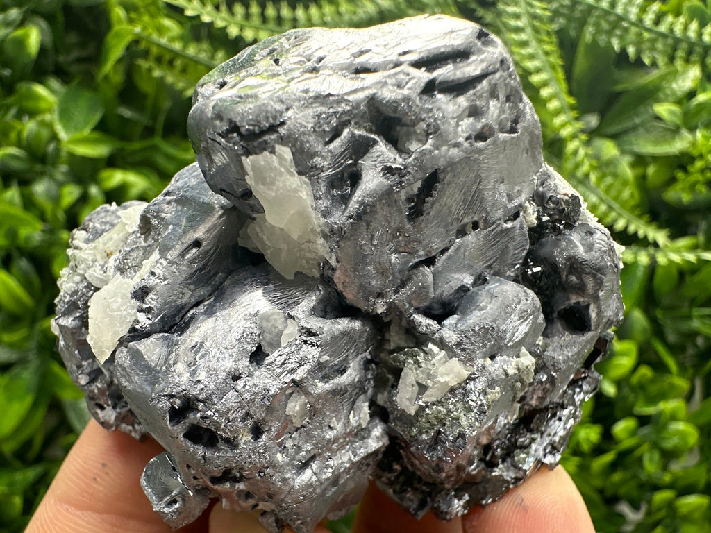 Galena on Sphalerite and Quartz, Borieva Mine, Bulgaria