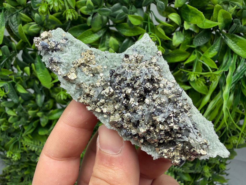 Pyrite Sphalerite Quartz  Mineral Specimen, Krushev dol Mine