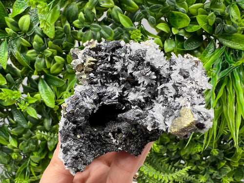 Chalcopyrite with Sphalerite on Quartz, Borieva Bulgaria