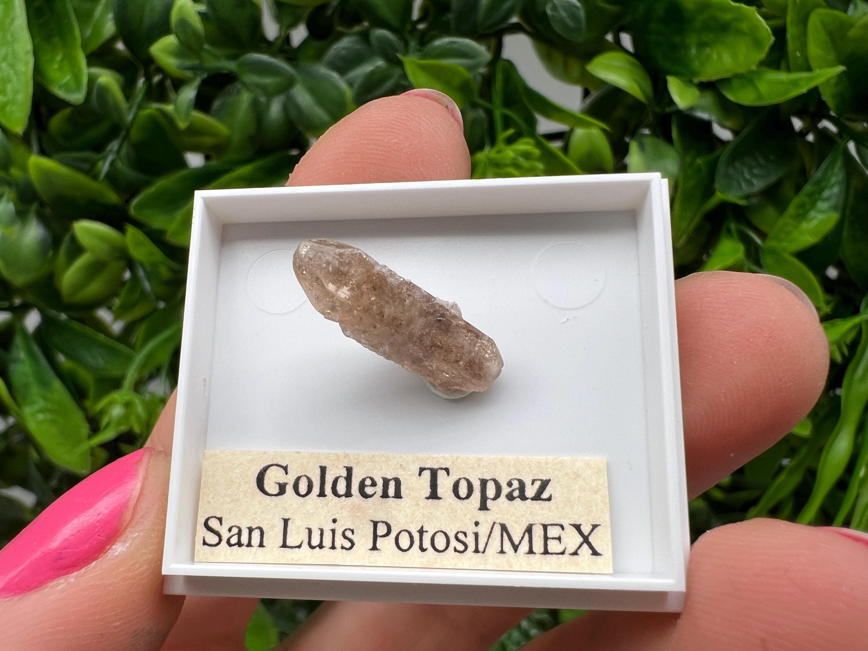 Mexican Golden Topaz Crystal, Mineral Collection Piece, Original