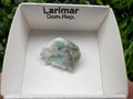 Rare Raw Larimar Specimen: Dom. Rep. Mineral Collection (25/20mm)