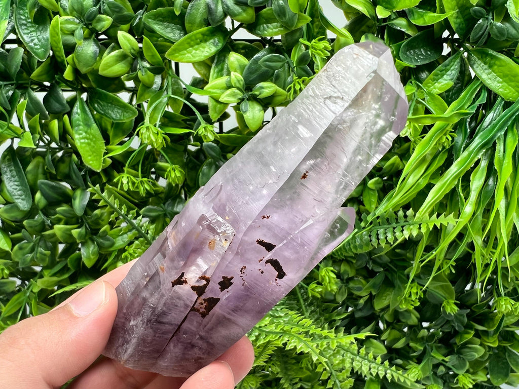 LARGE Amethyst Phantom whit Cerusite, natural minerals souvenir crystal,collectors specimen,rare crystal,rare Amerhyst,gift,souvenir