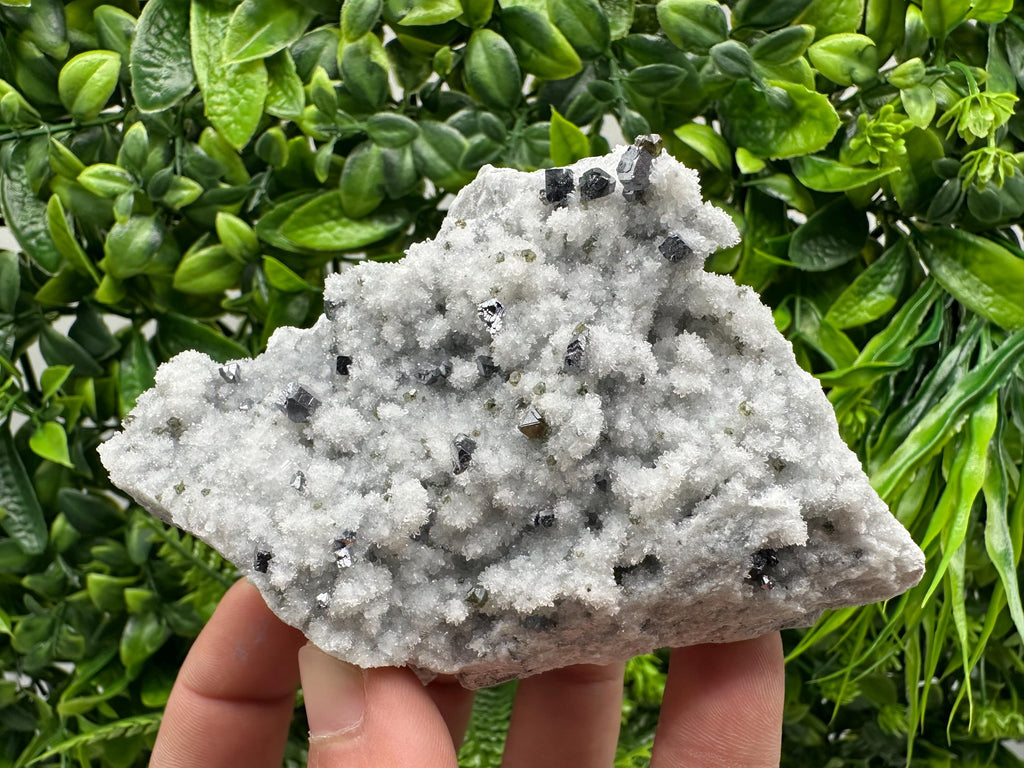 Mirror Galena with Cleiophane on Chalcedony, Madan Bulgaria