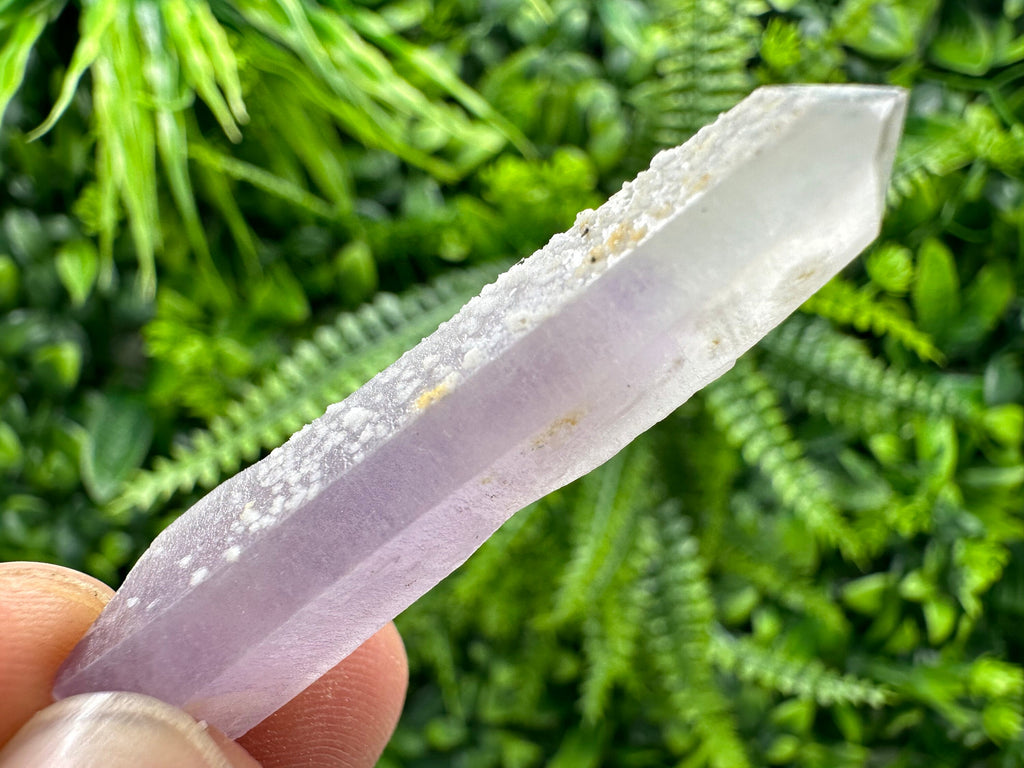 Amethyst Phantom Quartz Crystal with Chalcedony and Chlorite Inclusions