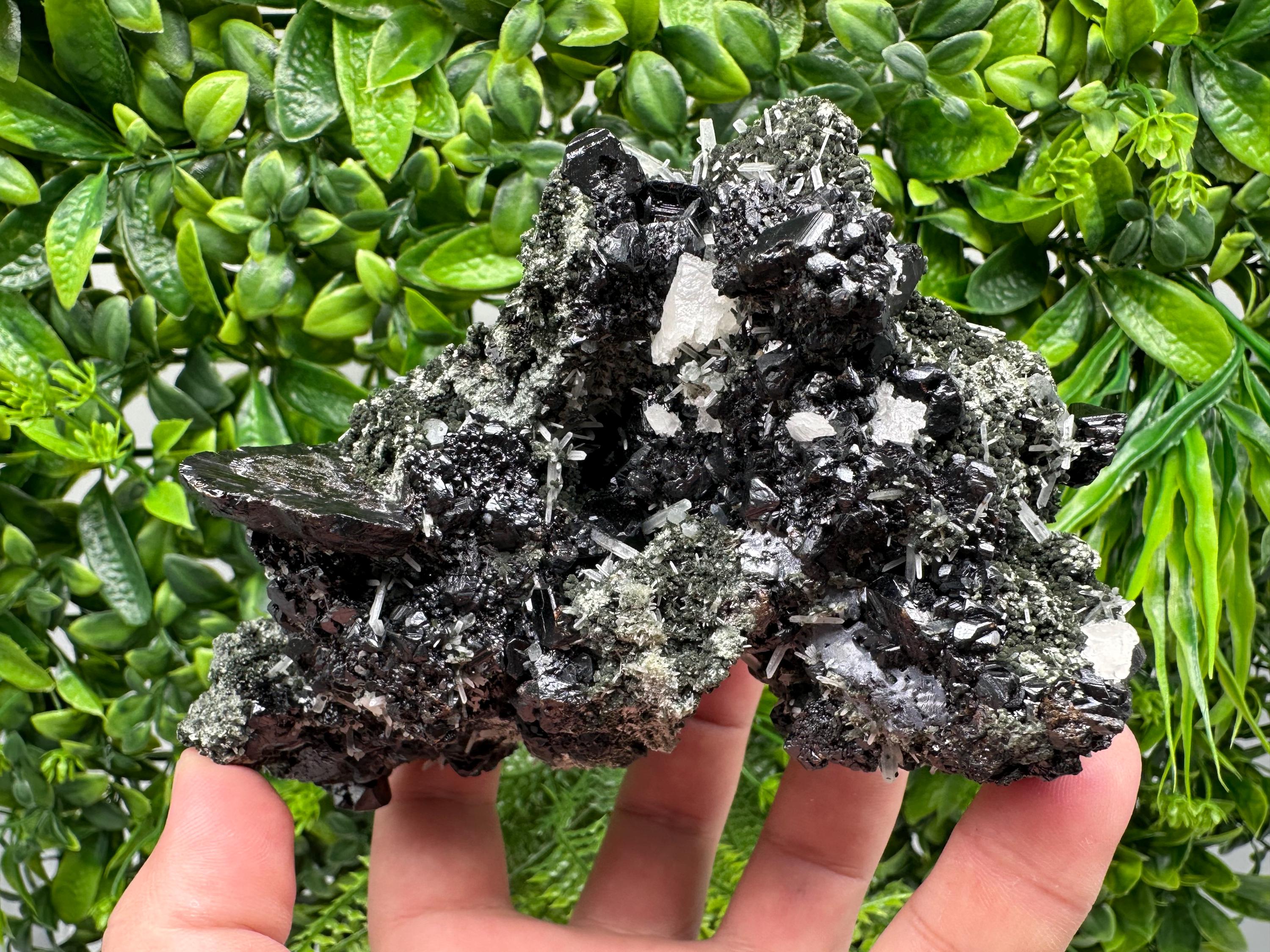 Stunning Mirror Galena,Sphalerite,Calcite from Borieva mine,Madan,Bulgaria,natural,collection mineral specimen,Home decor stone,Rare crystal