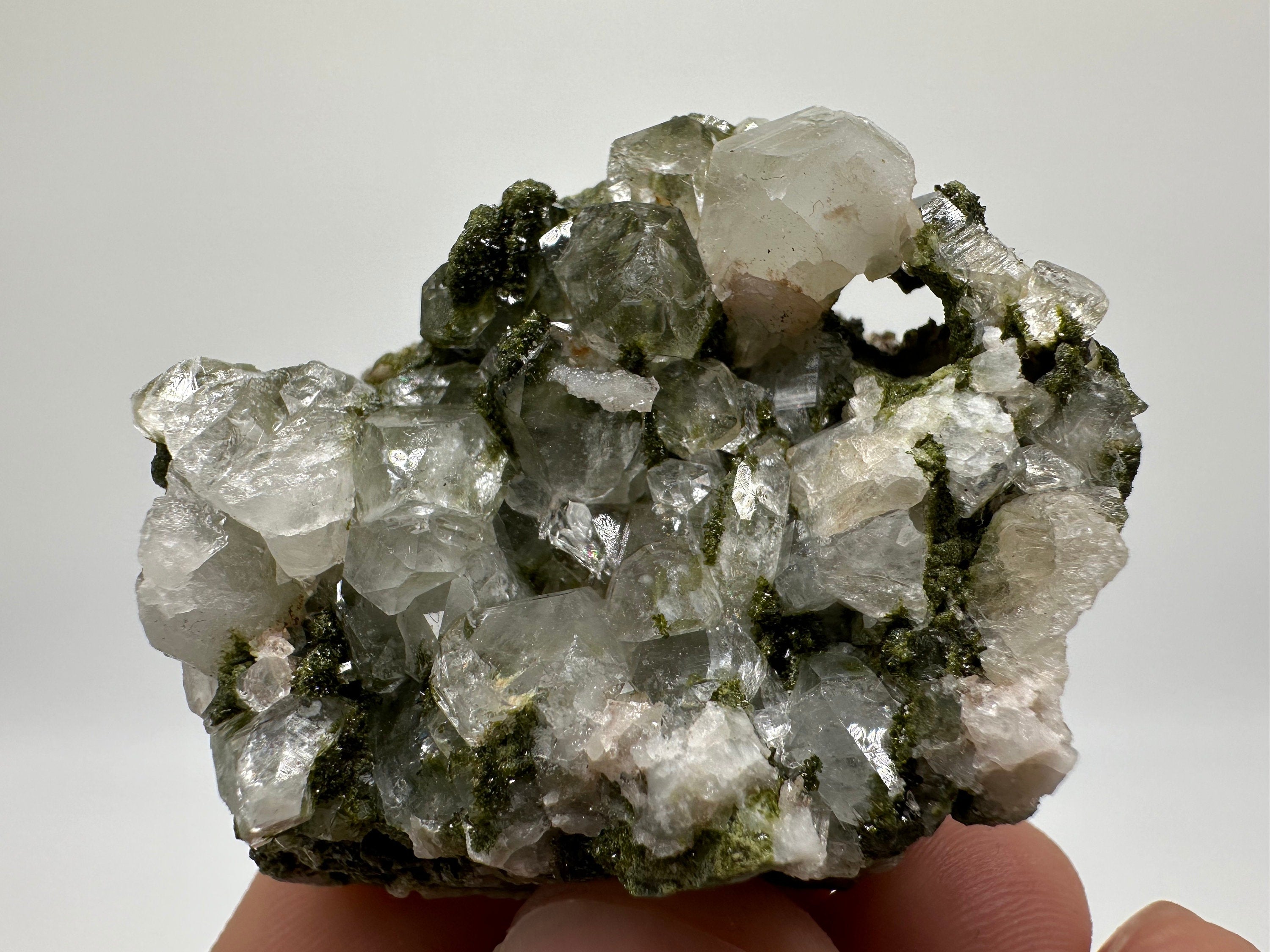 Rainbow Epidote with Quartz, Hakkari Turkey Mineral Specimen