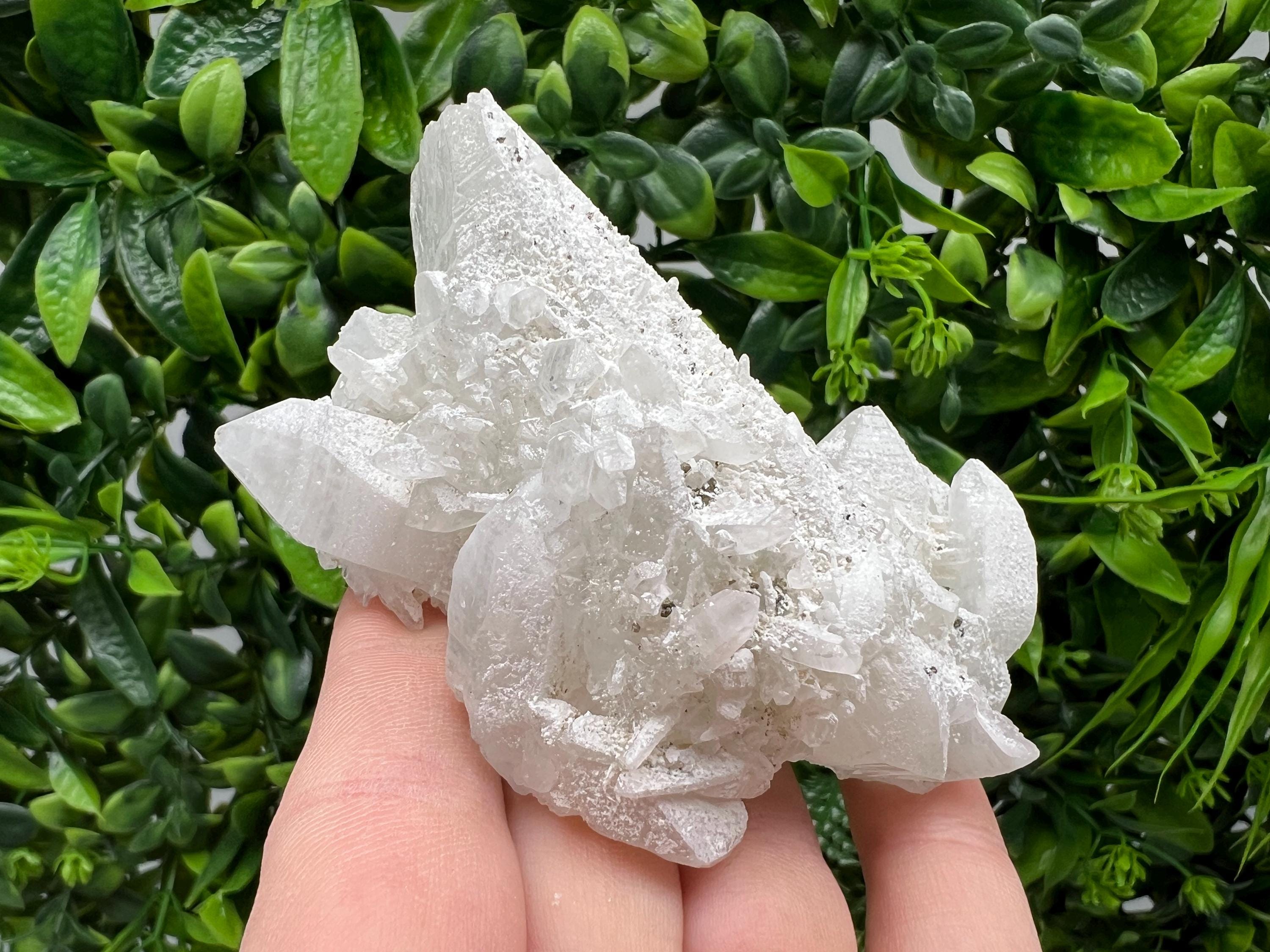 Wonderful Transparent Quartz whit Pyrite,from Krushev dol mine,Bulgaria,natural minerals,collection crystal,home decor stone,gift,quartz cls