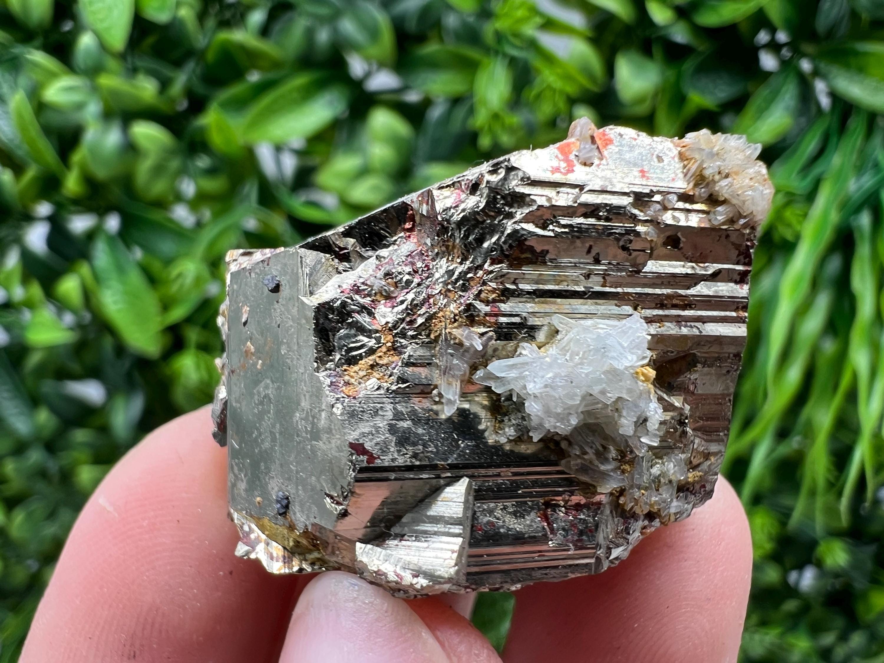 Rainbow Pyrite Cluster: Bulgarian Mineral Specimen, Home Decor
