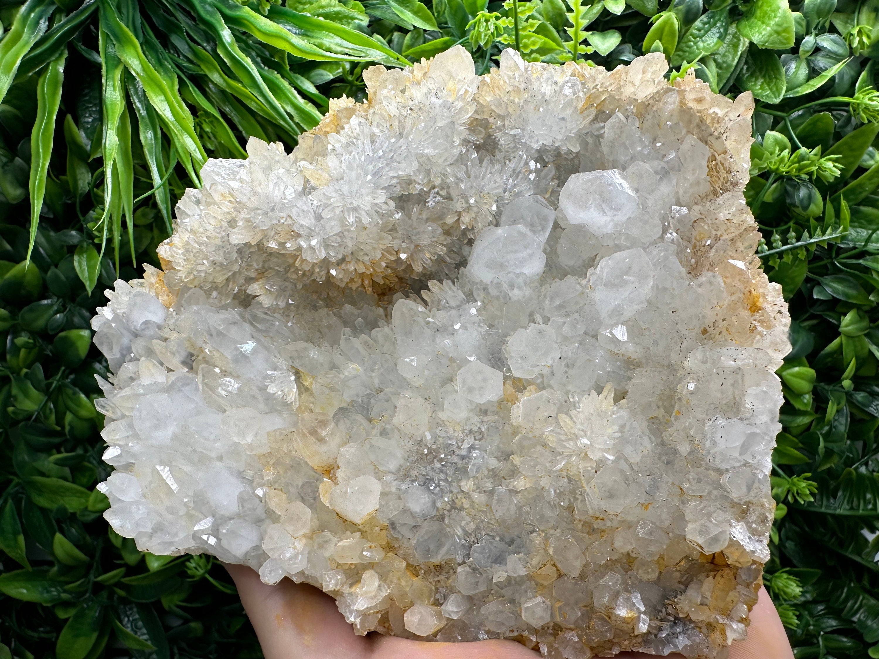 Limonite Quartz Cluster: Rare Mineral Specimen, Bulgaria