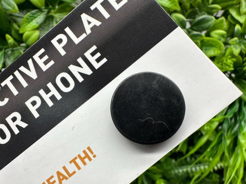 Shungite Phone Sticker, Origin Russia, Radiation Protection, Good Luck
