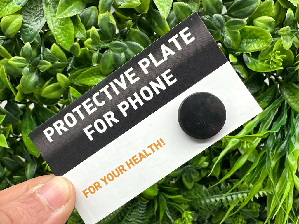 Shungite Phone Sticker, Origin Russia, Radiation Protection, Good Luck