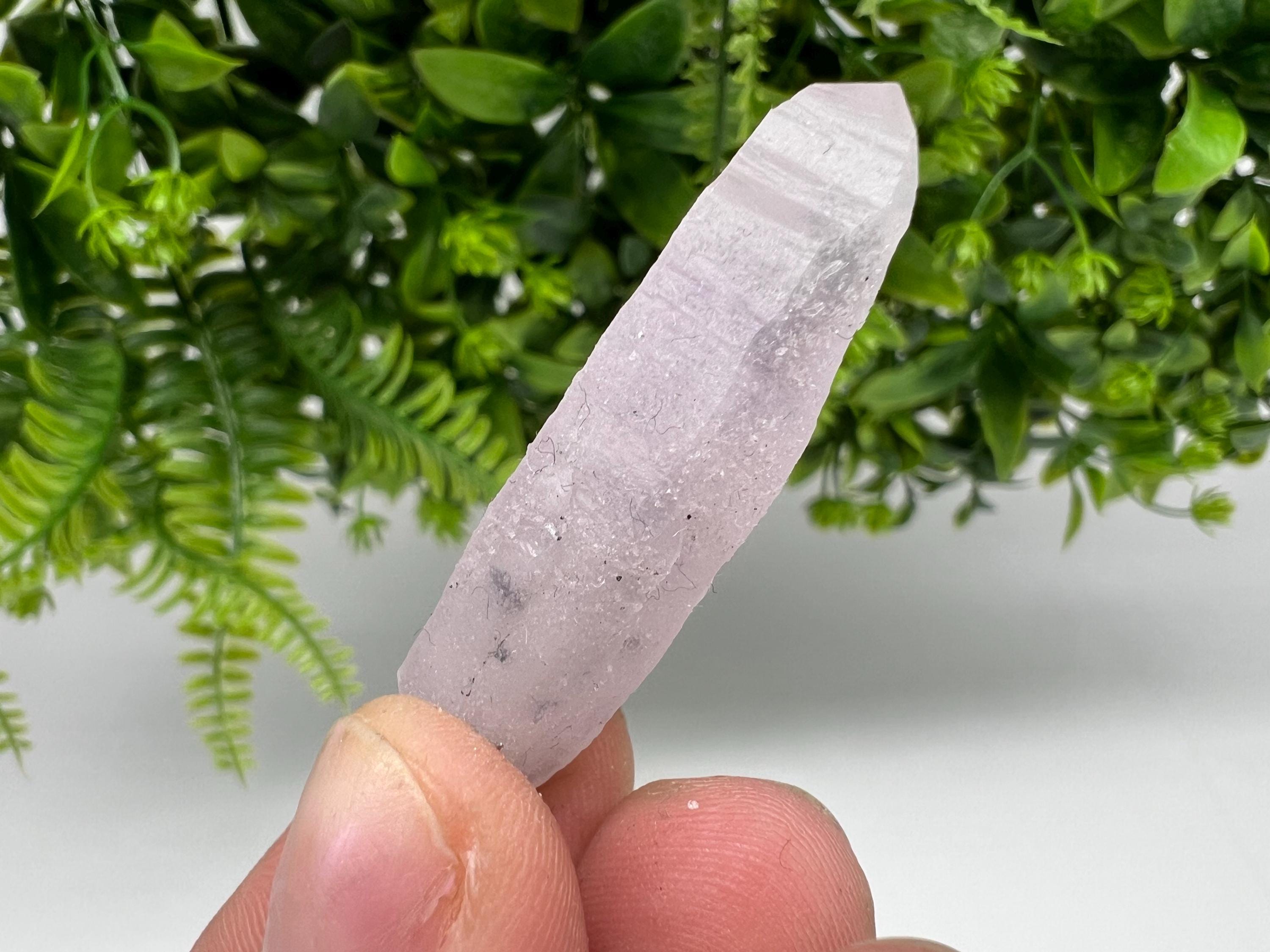 Amethyst Phantom Quartz Crystal, Chalcedony Chlorite Inclusion, Laki Bulgaria