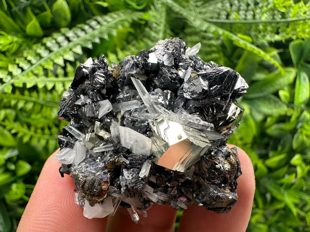 Pyrite Sphalerite Quartz Cluster, Borieva Mine Mineral Specimen