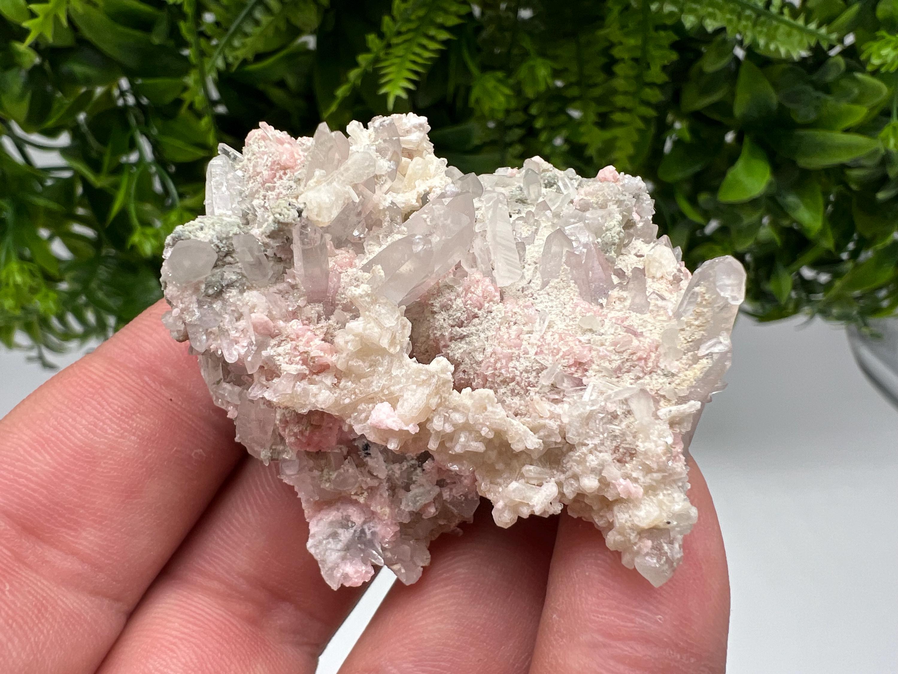 Pink Rhodochrosite Crystal: Starnica Mine, Bulgaria - Home Decor Stone
