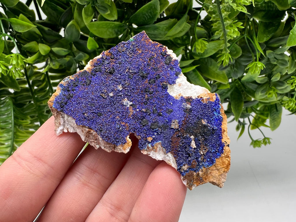 Azurite Malachite Mineral Specimen: Moroccan Blue-Green Crystal, Collector Stone