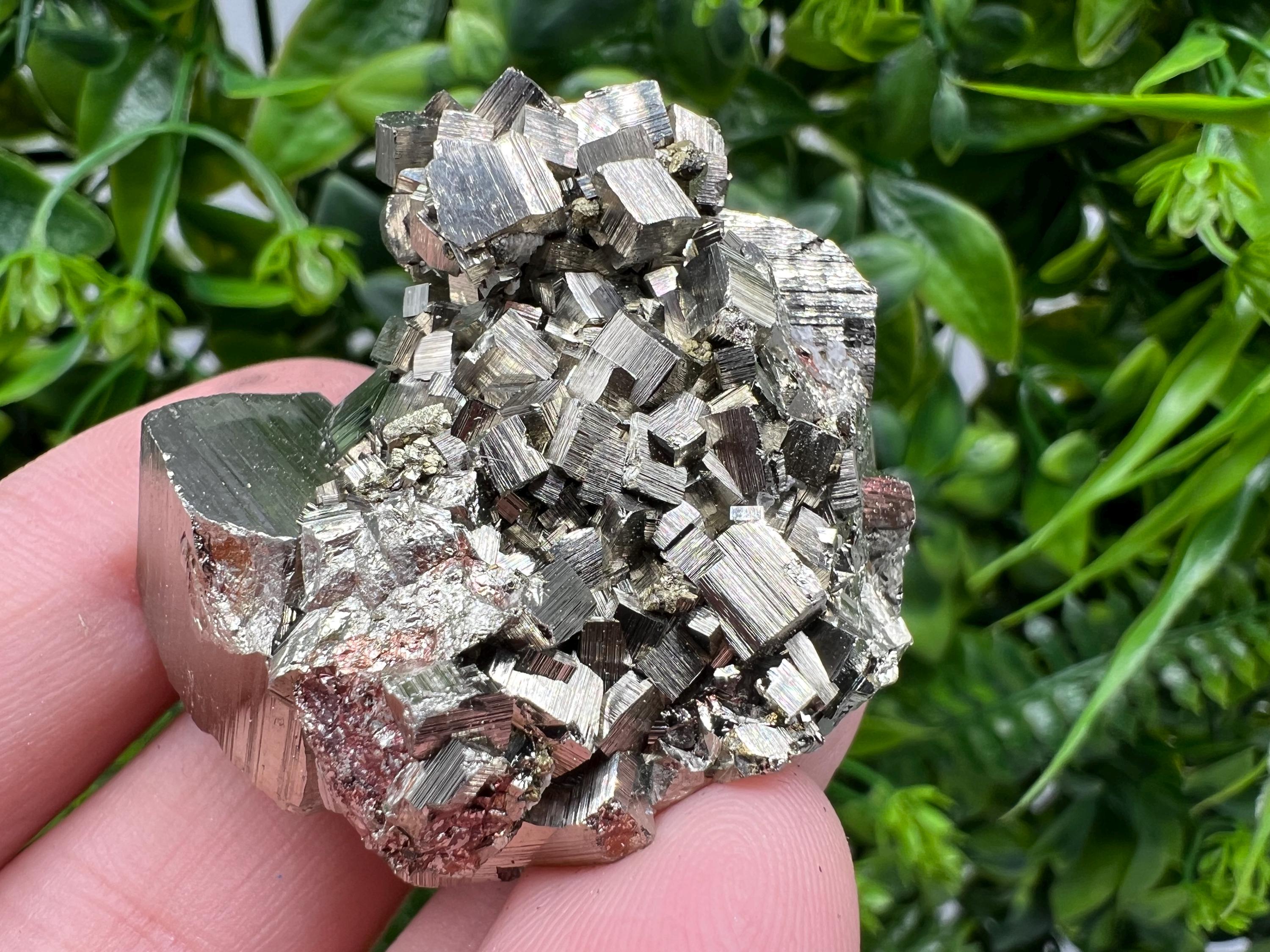 Rare Pyrite Crystal Cluster, Natural Minerals, Home Decor, Bulgaria