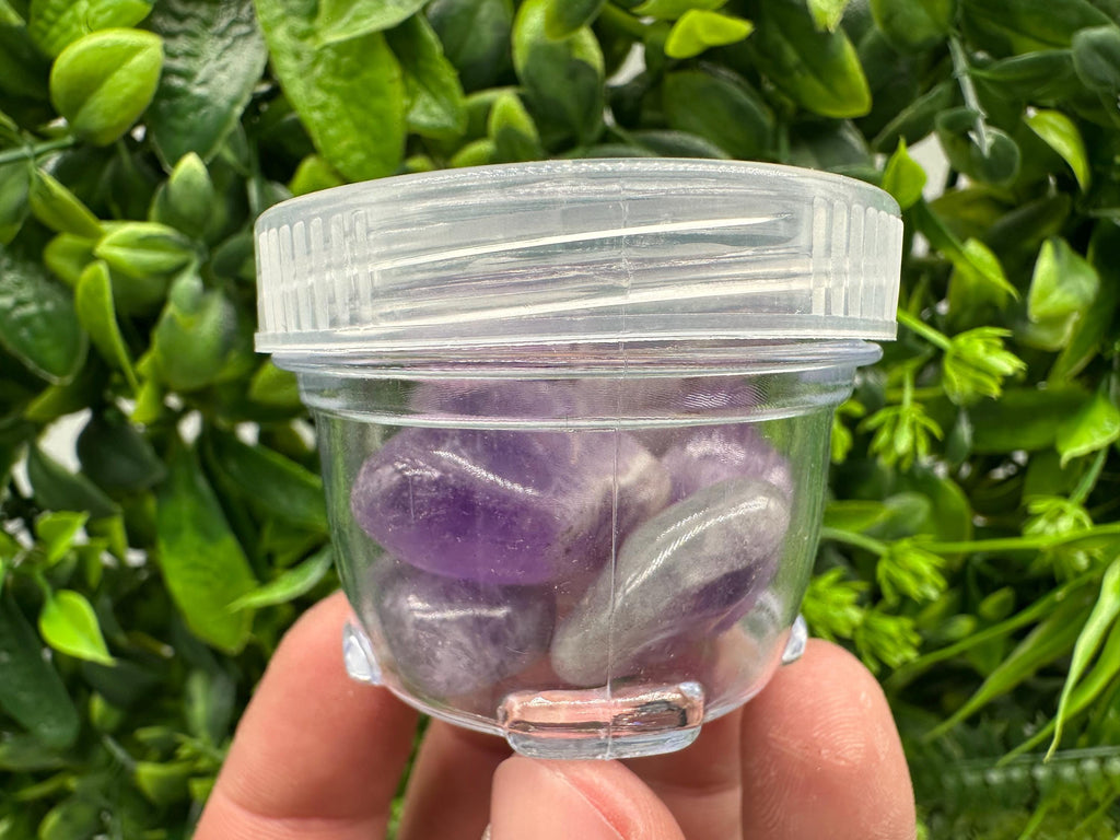 Amethyst Tumbled Stones: Healing Crystals, Zodiac Gems