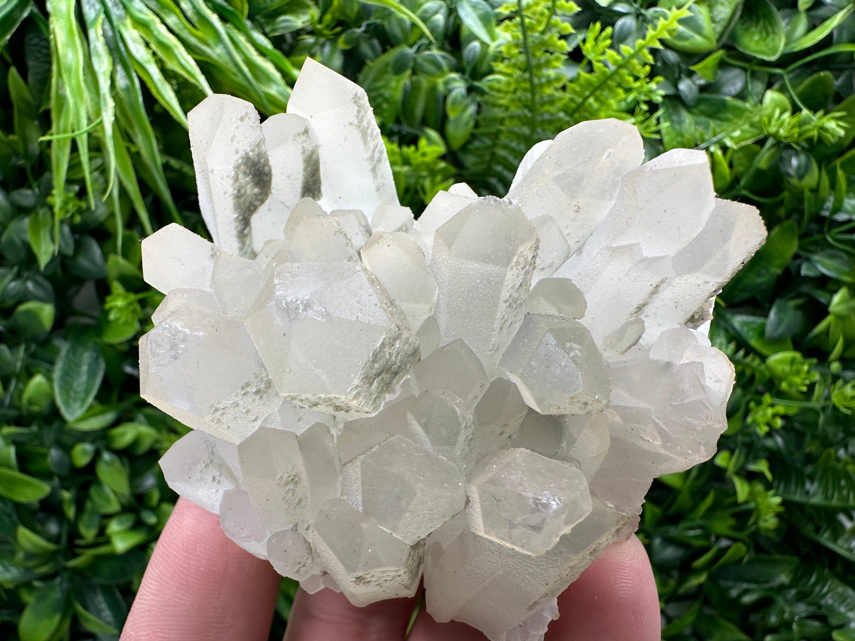 Chlorite Quartz Crystal Cluster: Borieva Mine, Bulgaria