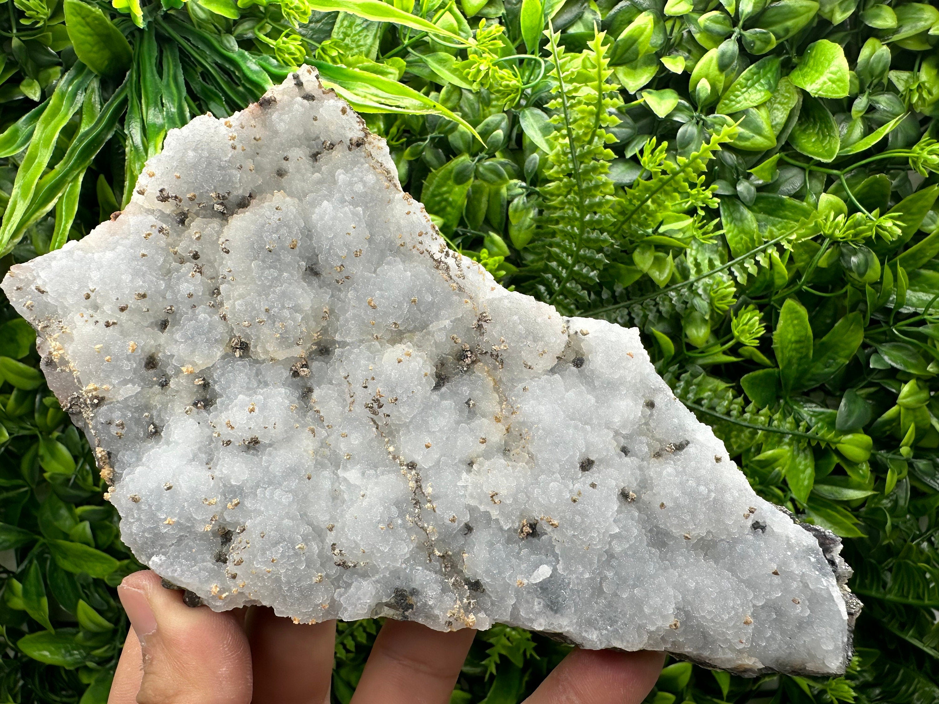 Chalcedony Calcite Cluster, Krushev dol Mineral Specimen