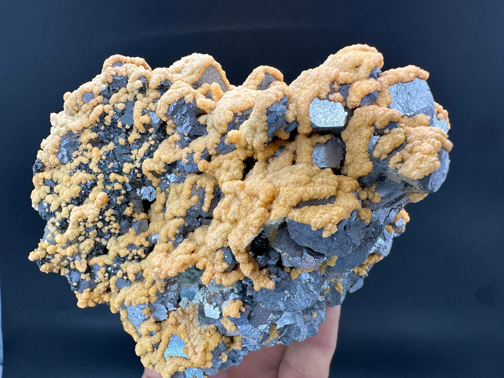 Calcite Dolomite on Galena Sphalerite: Bulgaria Crystal Souvenir