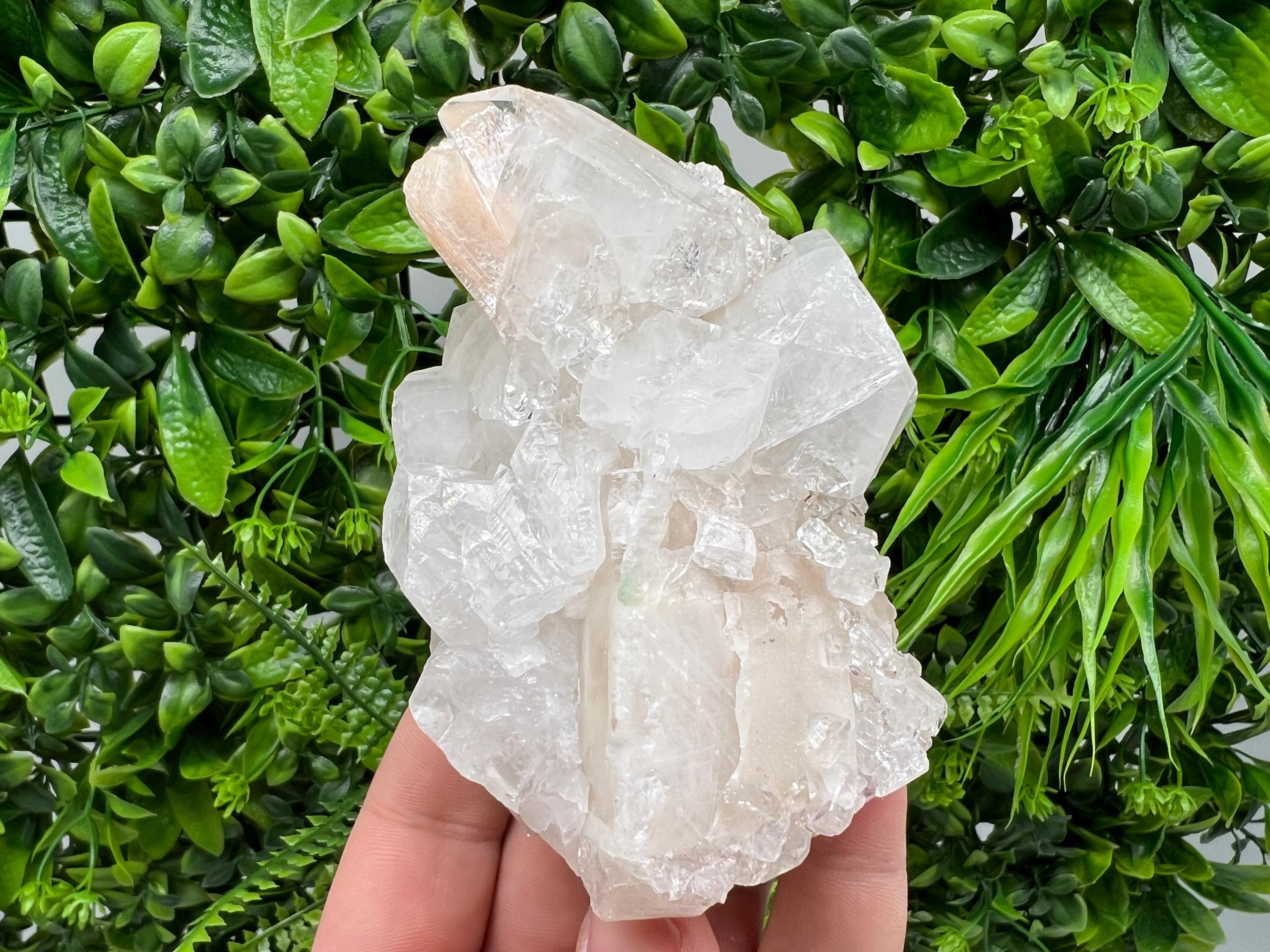 Apophyllite Stilbite on Chalcedony, India Crystal Mineral Specimen