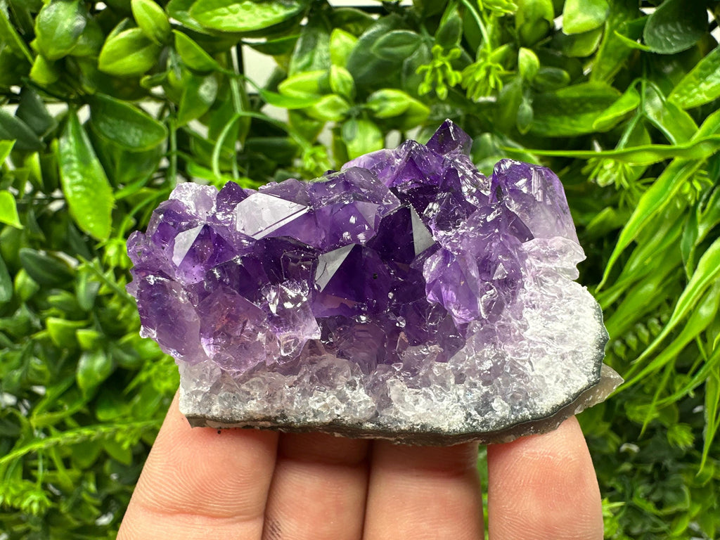 Uruguay Amethyst Cluster: Natural Purple Quartz Crystal, Home Decor