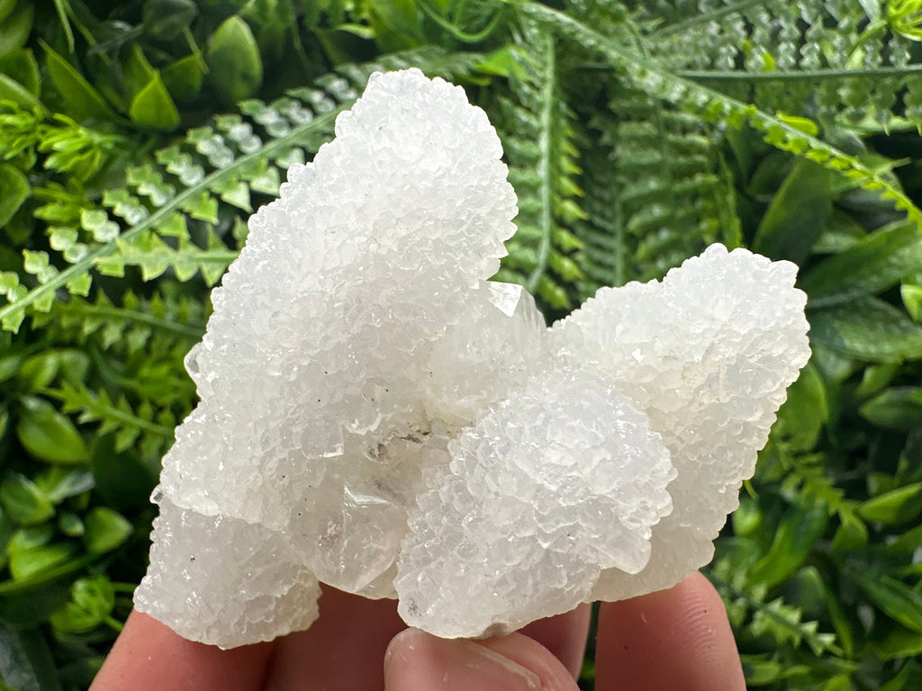 Transparent Apophyllite on Chalcedony, India Mineral Specimen