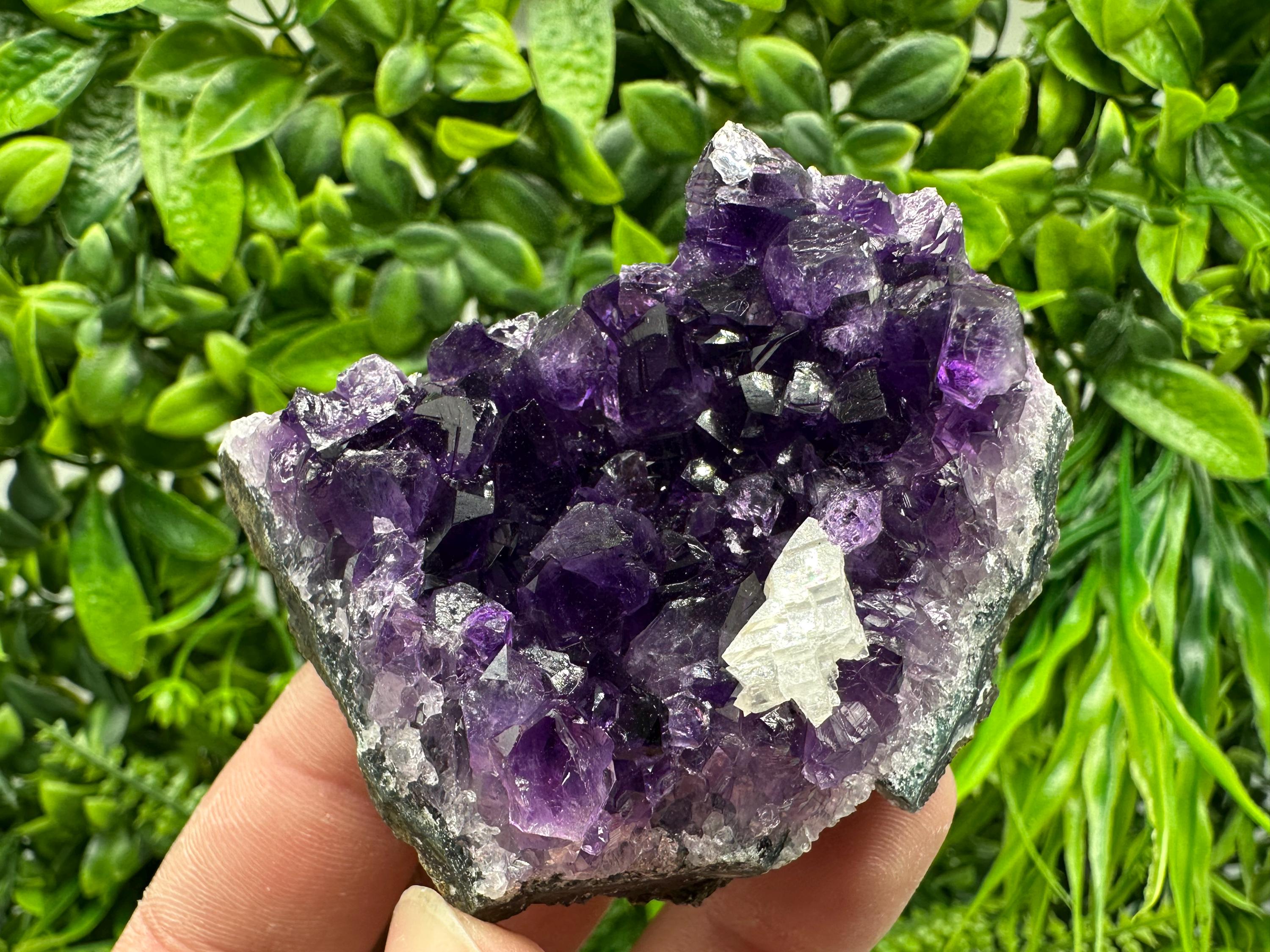 Purple Amethyst Crystal Cluster, Uruguay Home Decor, Energy Crystal