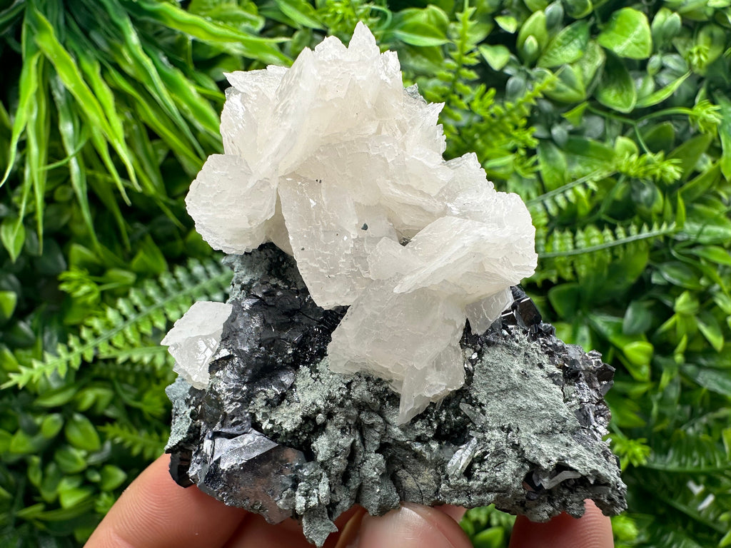 Galena, Calcite, Sphalerite, Quartz Mineral Specimen, Bulgaria