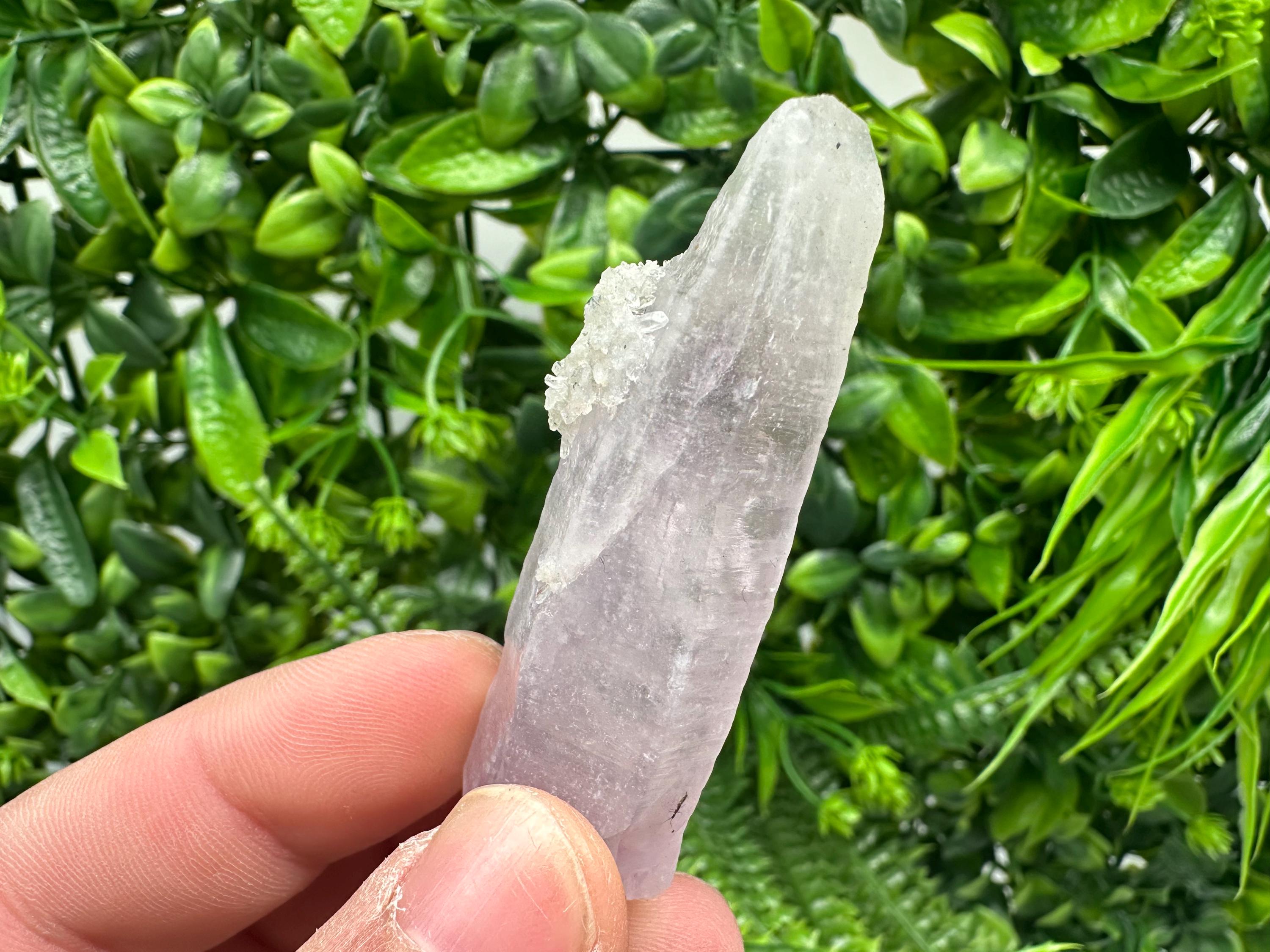 Amethyst Phantom Quartz Crystal with Chalcedony and Chlorite