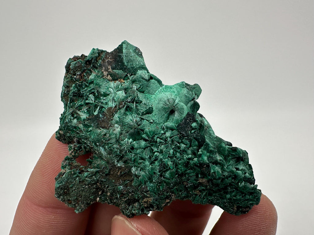 Green Polished Malachite Crystal, Congo Minerals Specimen (6/5cm)