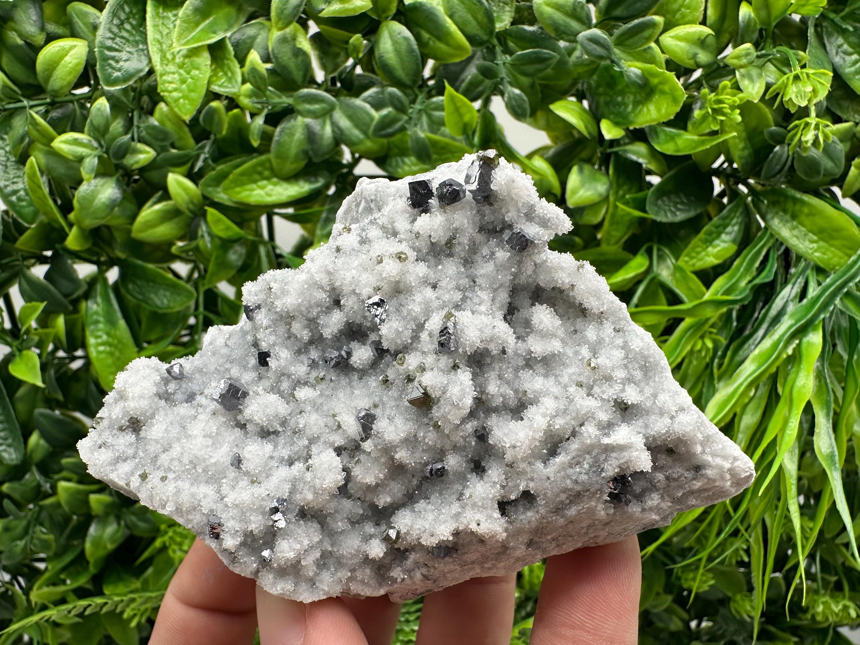Mirror Galena with Cleiophane on Chalcedony, Madan Bulgaria