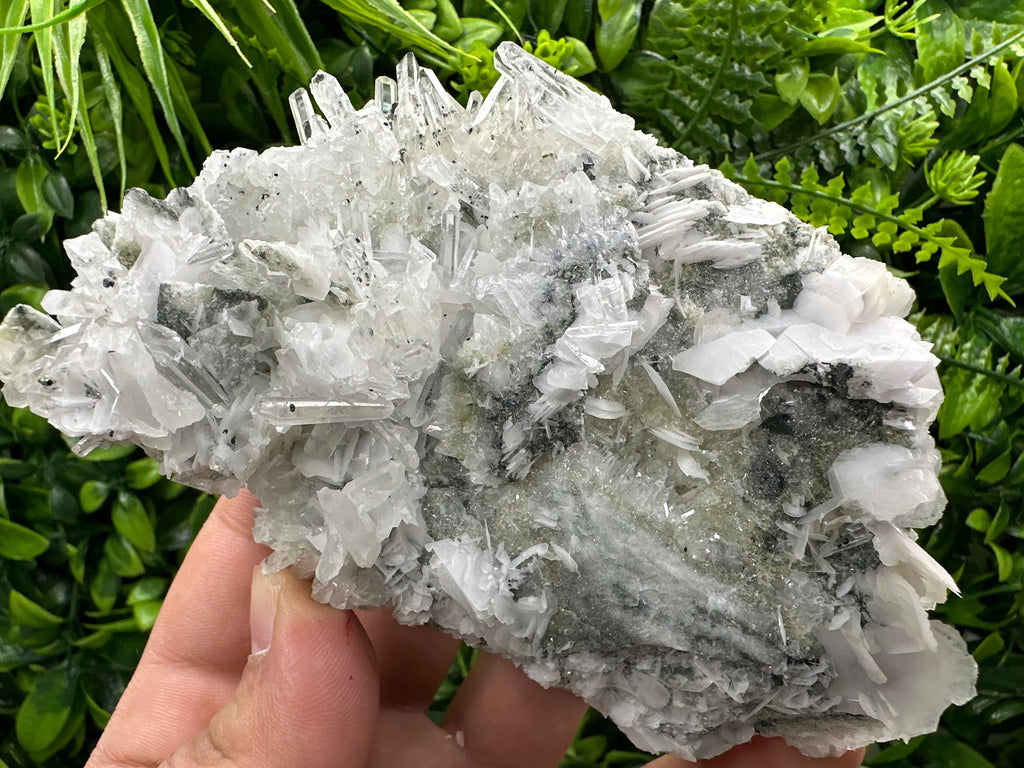 Galena with Pyrite, Quartz, and Calcite Crystal Cluster - Borieva Bulgaria