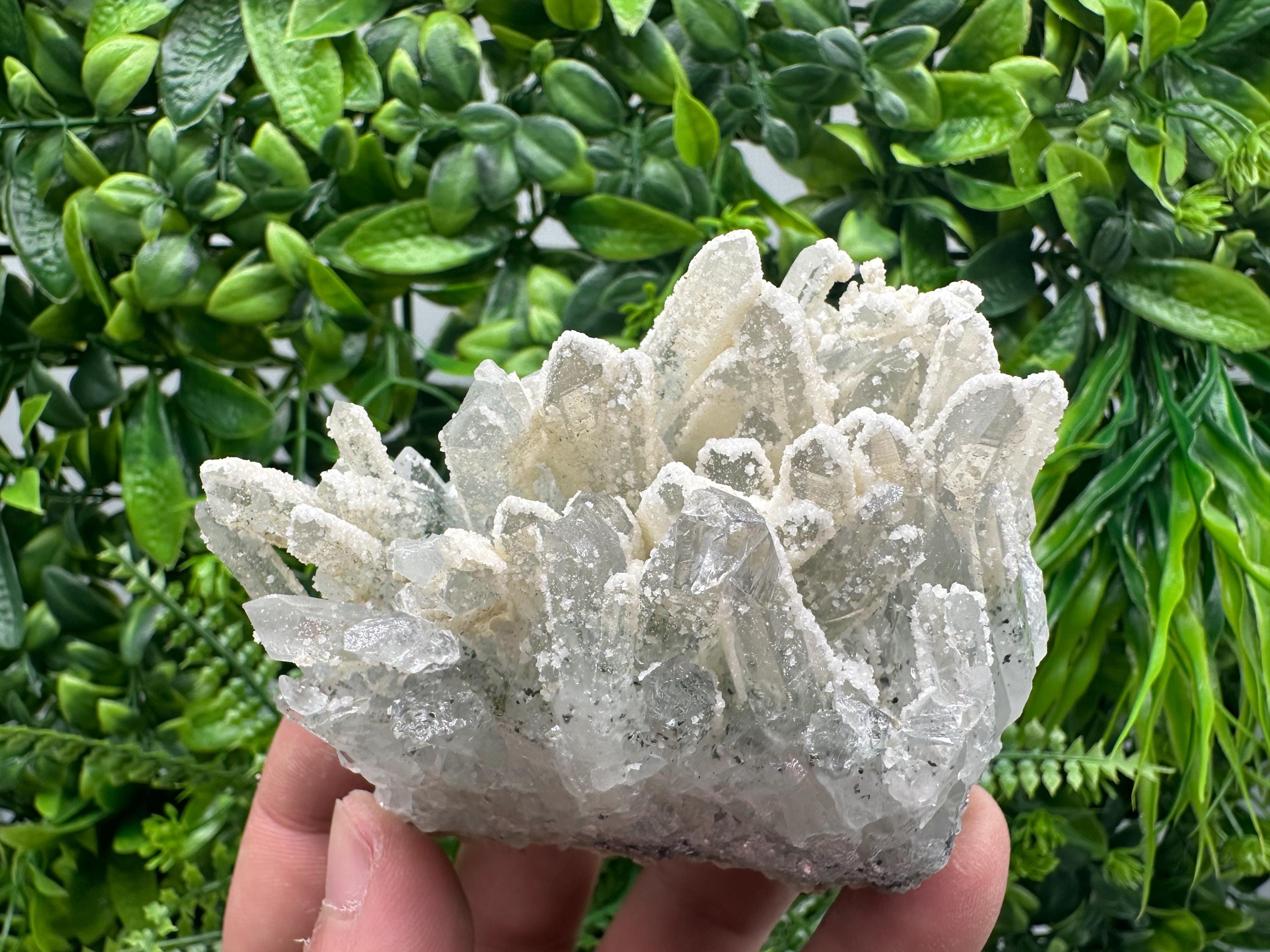 Quartz Calcite Cluster, Krushev Dol Mine Mineral Specimen