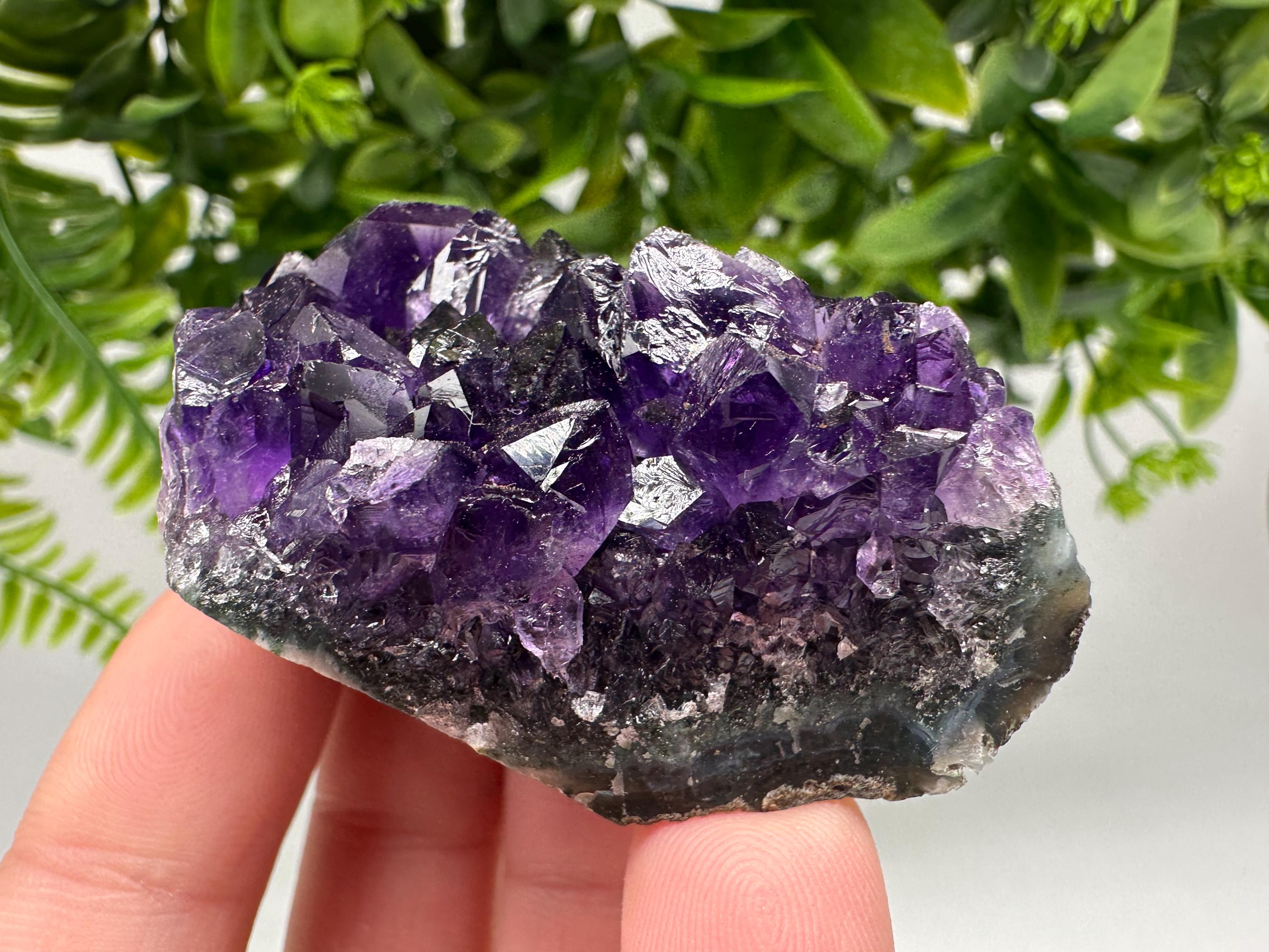 Uruguay Amethyst Crystal: Purple Quartz Home Decor, Energy Stone